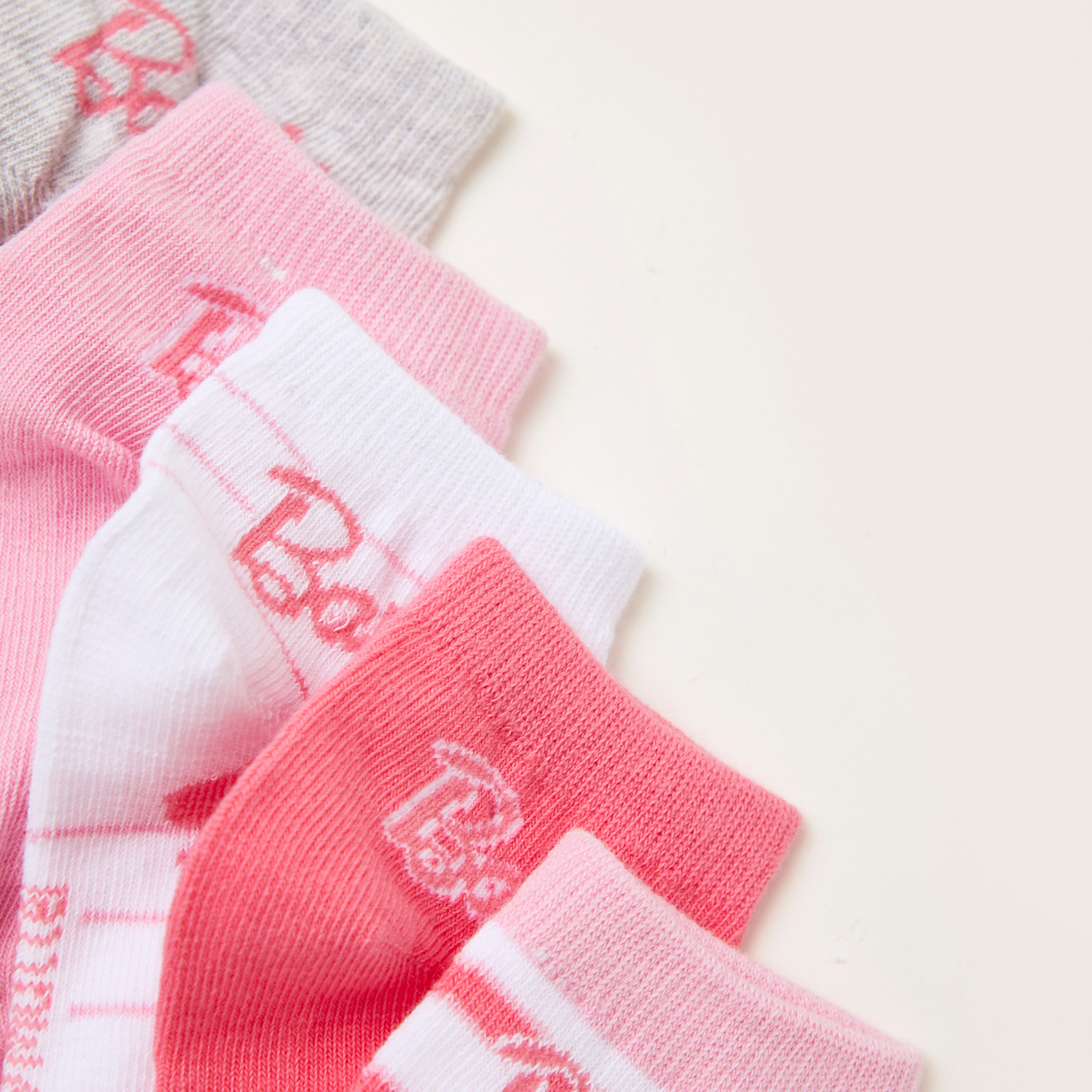 Barbie Print Ankle Length Socks - Set of 5-girls-accessories-socks-image-3