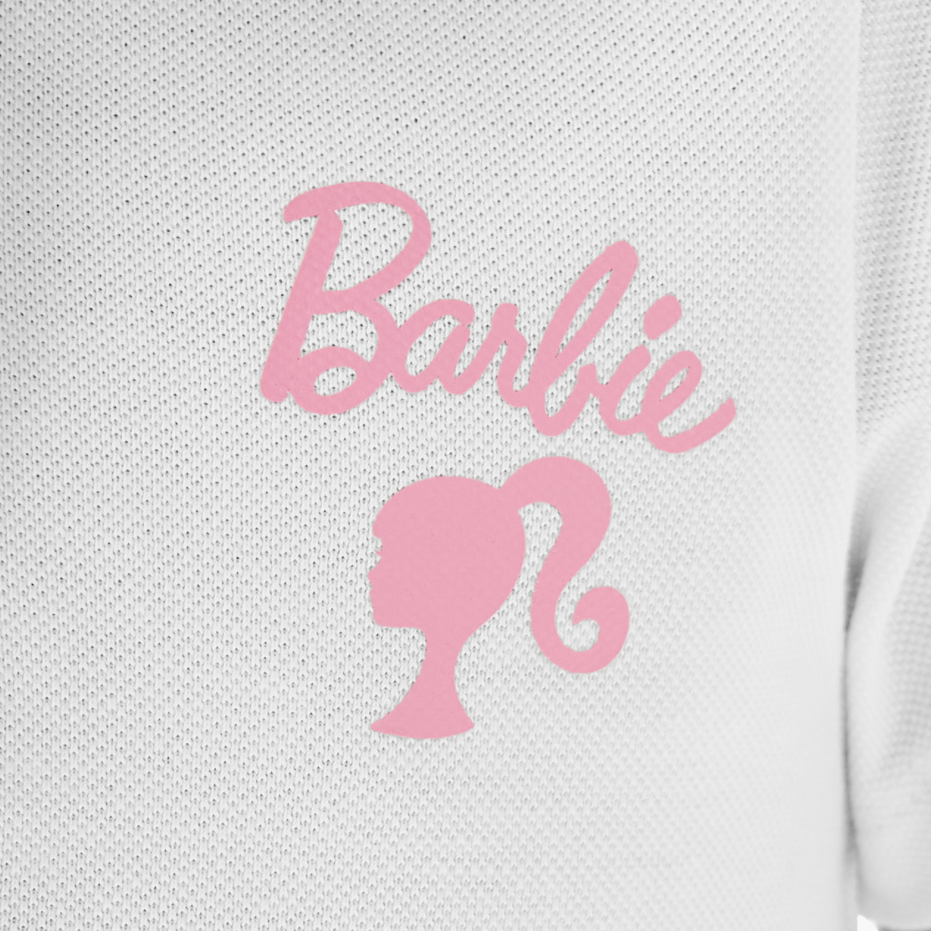 Barbie Logo Print Polo T-shirt with Short Sleeves-girls-clothing-tshirts-image-5