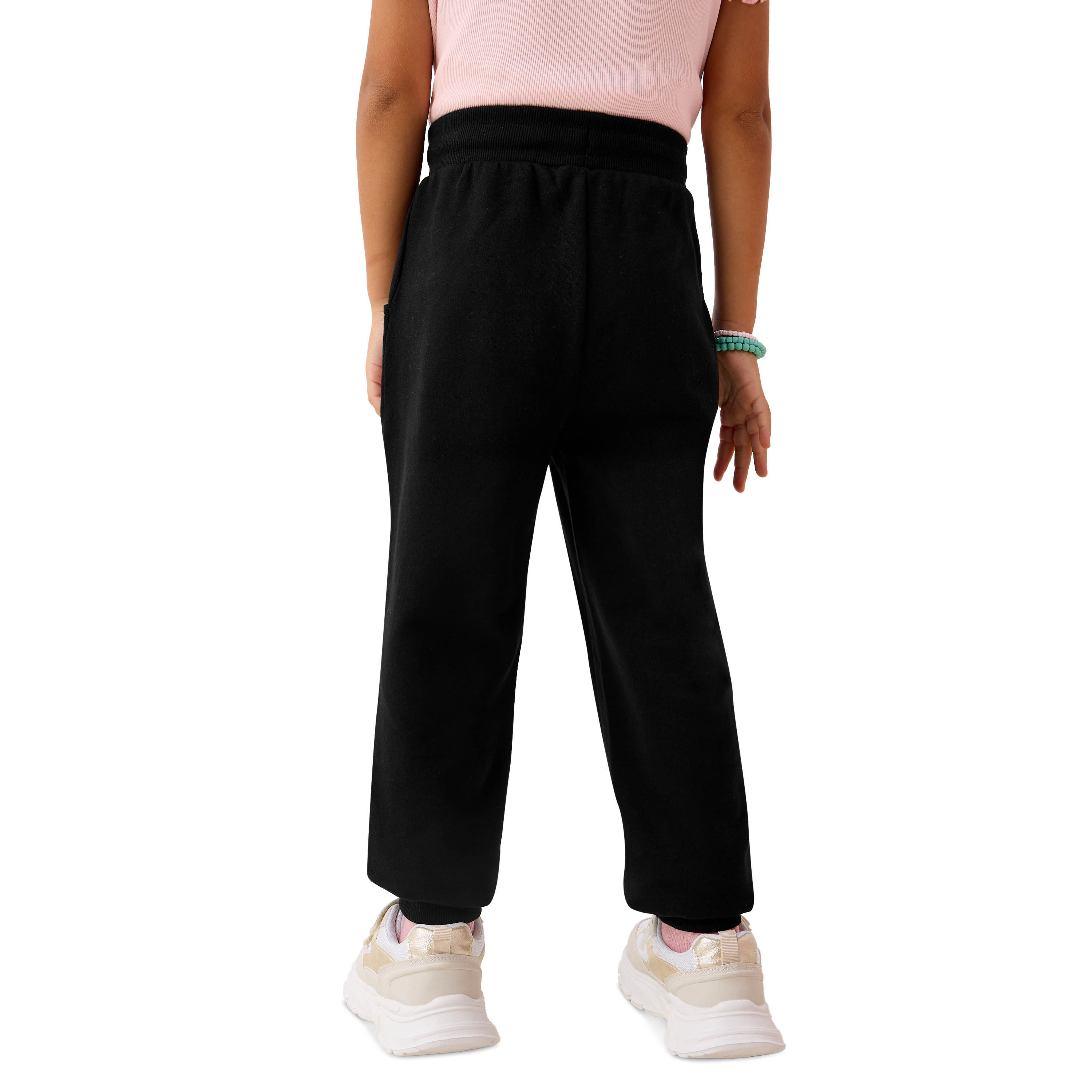 Barbie Print Joggers with Drawstring Closure and Pockets-girls-clothing-schoolwear-bottoms-joggers-image-3