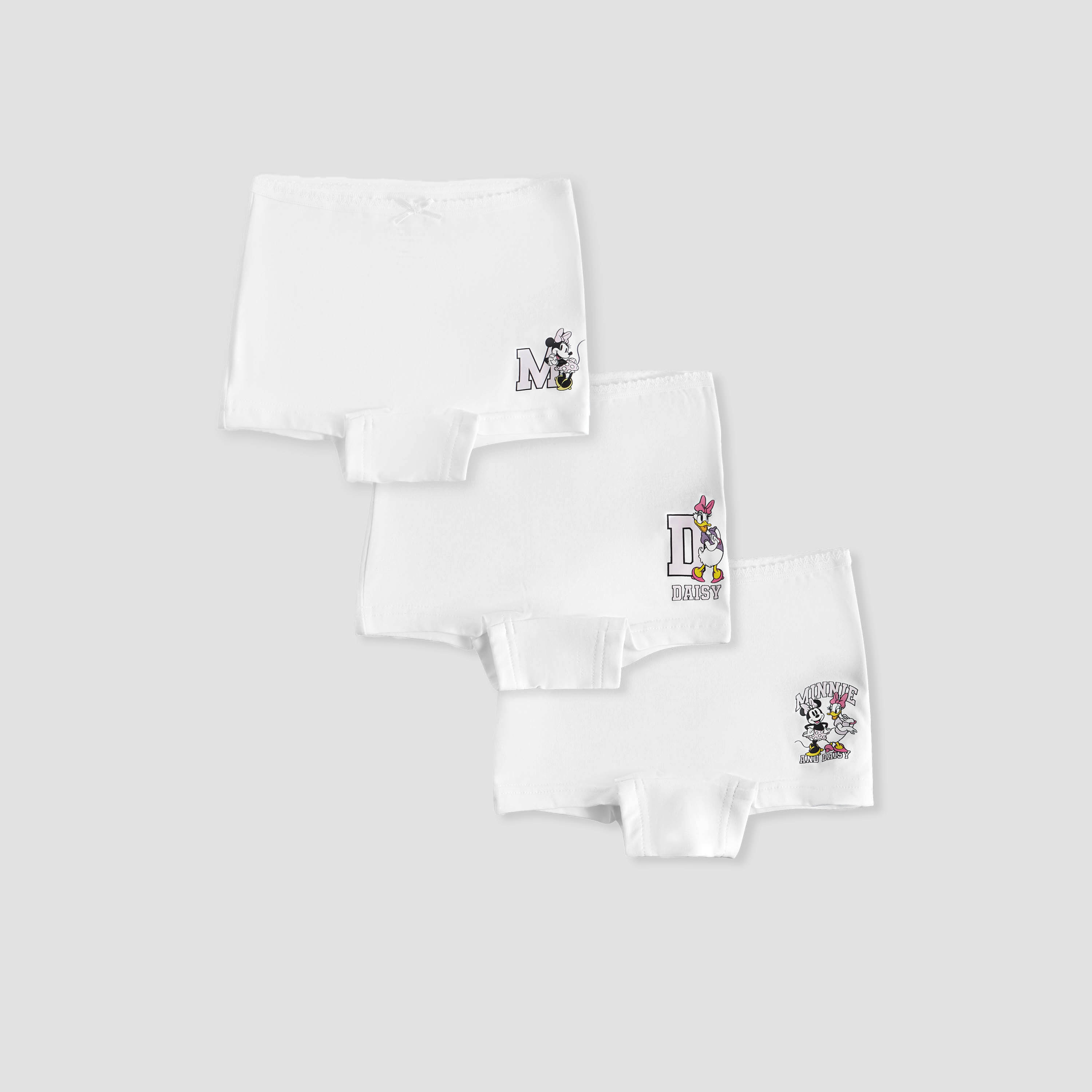 Disney Minnie Mouse and Daisy Duck Print Briefs - Set of 3-girls-clothing-innerwear-panties-image-1