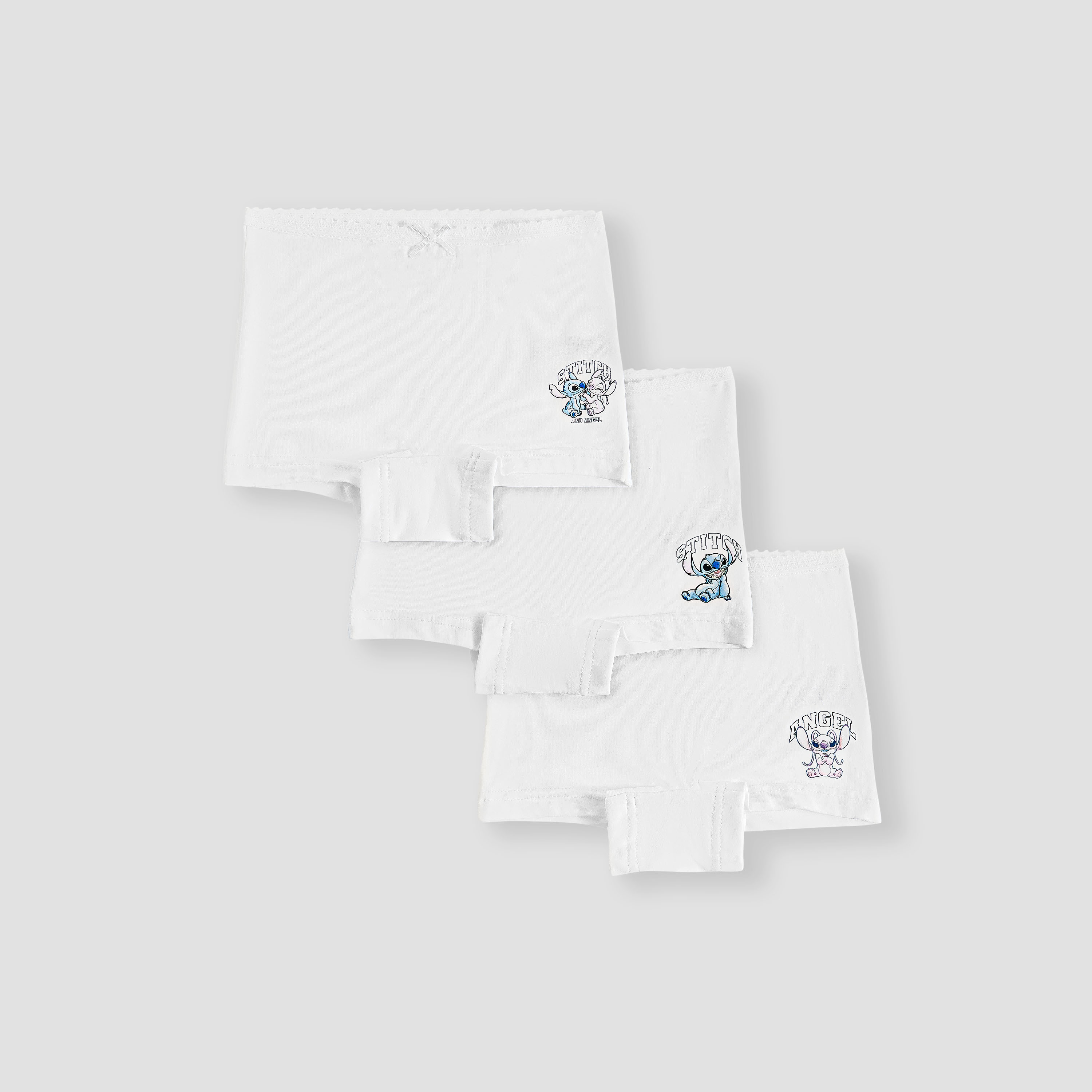 Disney Stitch and Angel Print Briefs - Set of 3-girls-clothing-innerwear-panties-image-1