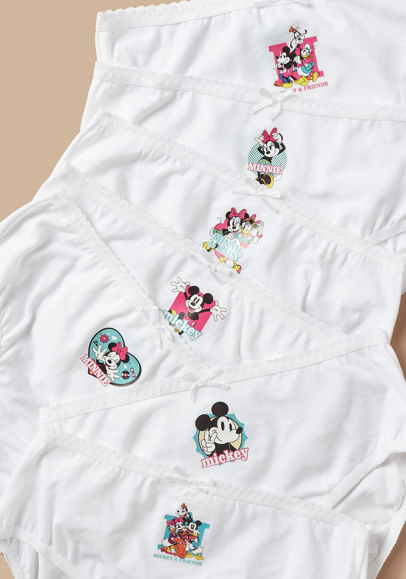Disney Mickey Mouse and Friends Print Briefs with Elasticated Waistband - Set of 7-Panties-image-2