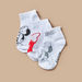 Disney Minnie Mouse Detail Ankle Length Socks - Set of 3-Underwear and Socks-thumbnailMobile-1