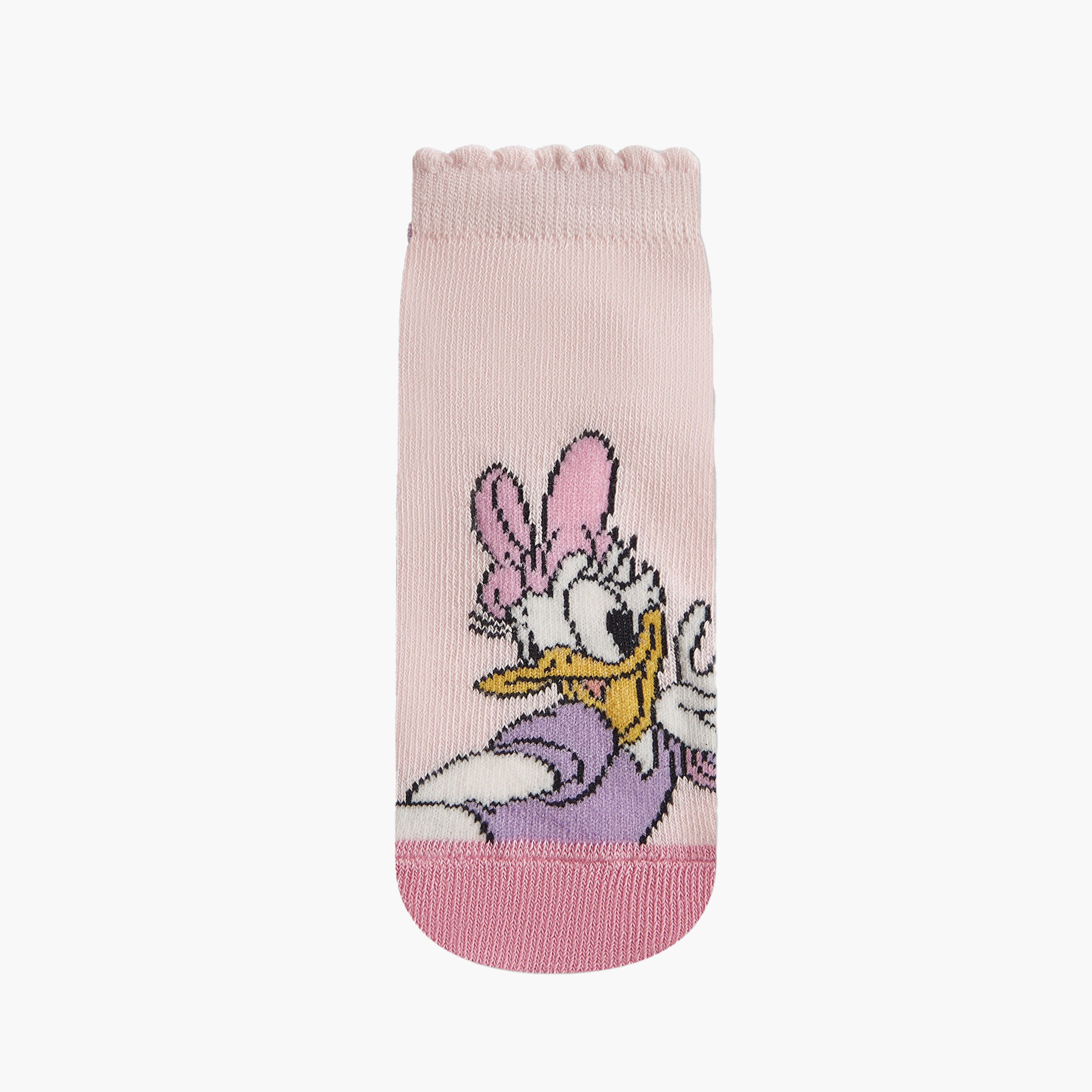 Disney Minnie Mouse and Daisy Duck Print Socks - Set of 6-girls-accessories-socks-image-2