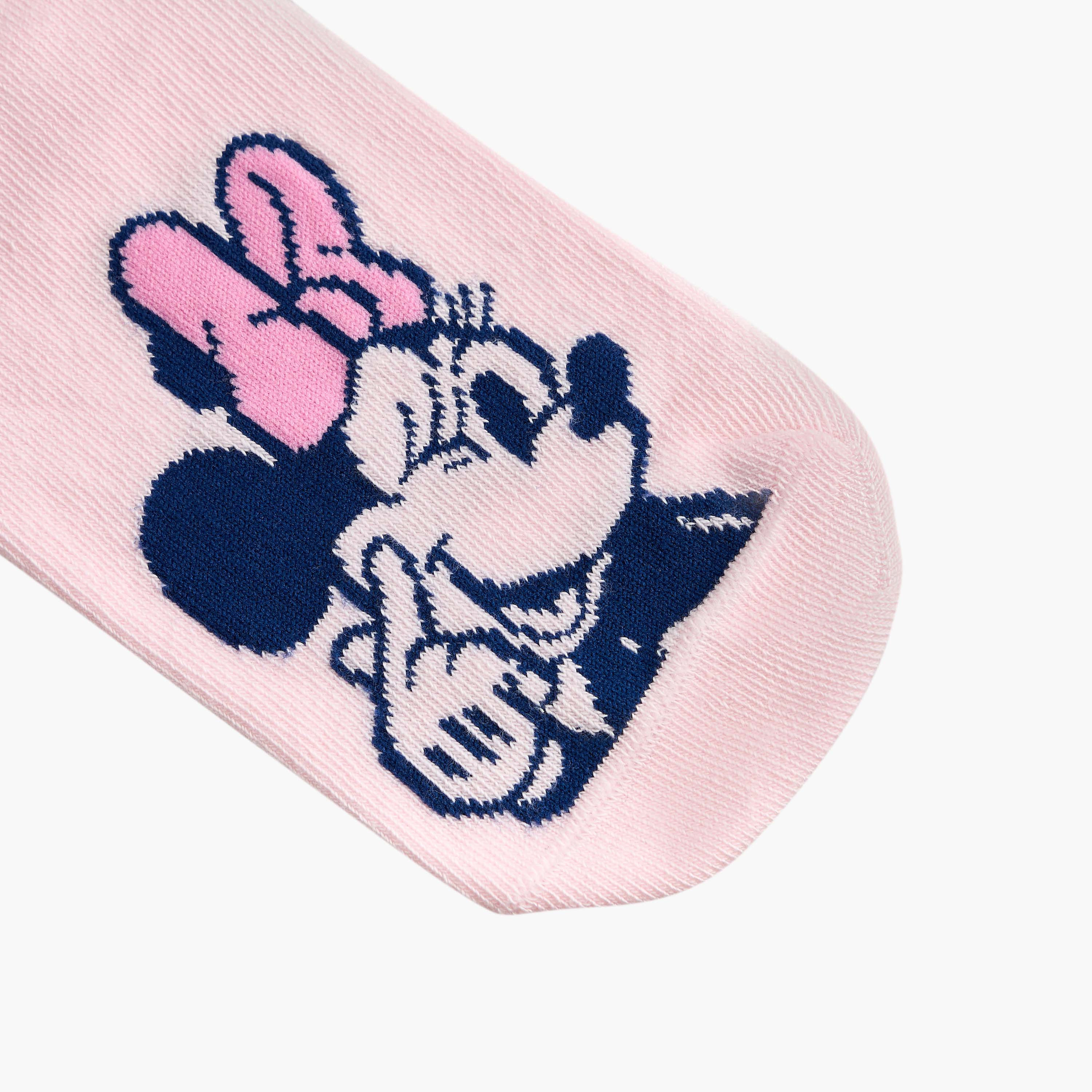 Disney Minnie Mouse and Daisy Duck Print Ankle Length Socks - Set of 6-girls-accessories-socks-image-5