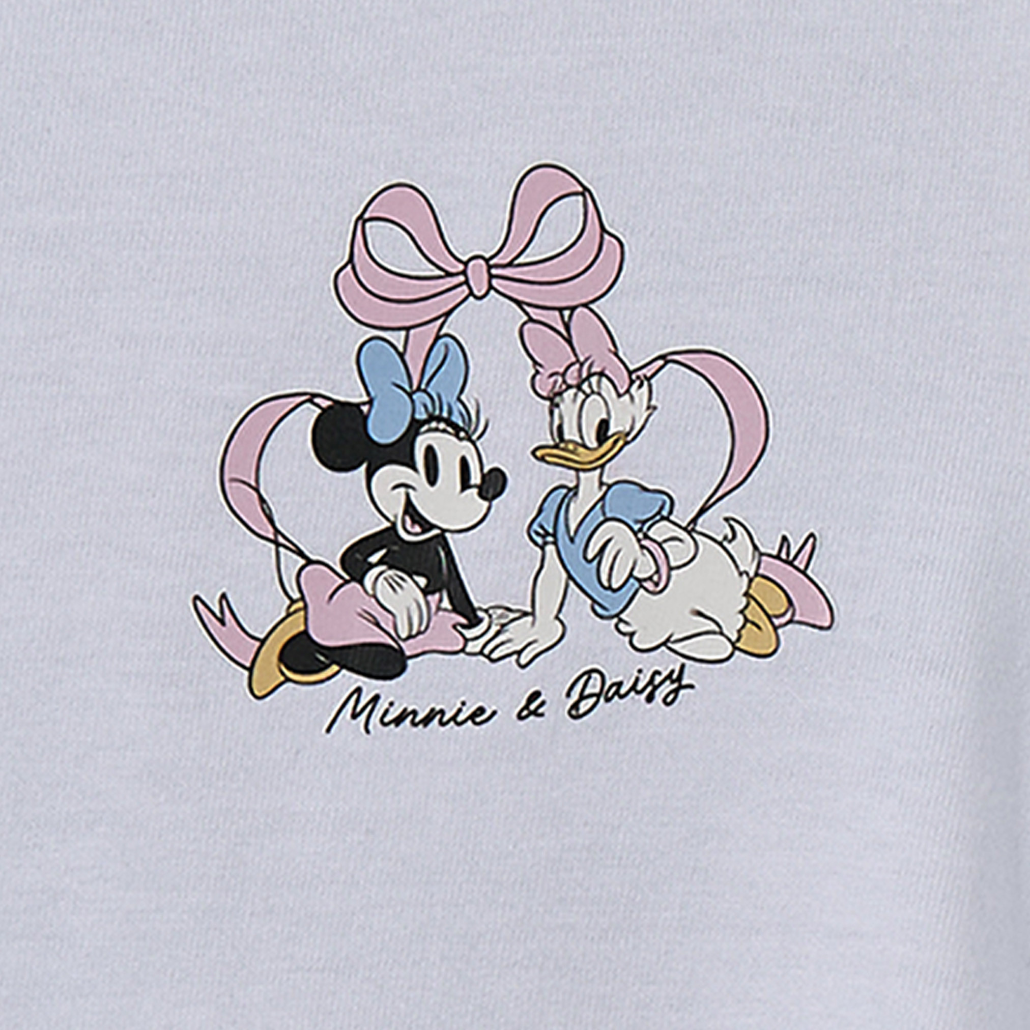 Disney Crew Neck Short Sleeves T-shirt with Minnie Mouse and Daisy Duck Print-girls-clothing-schoolwear-tshirts-image-3