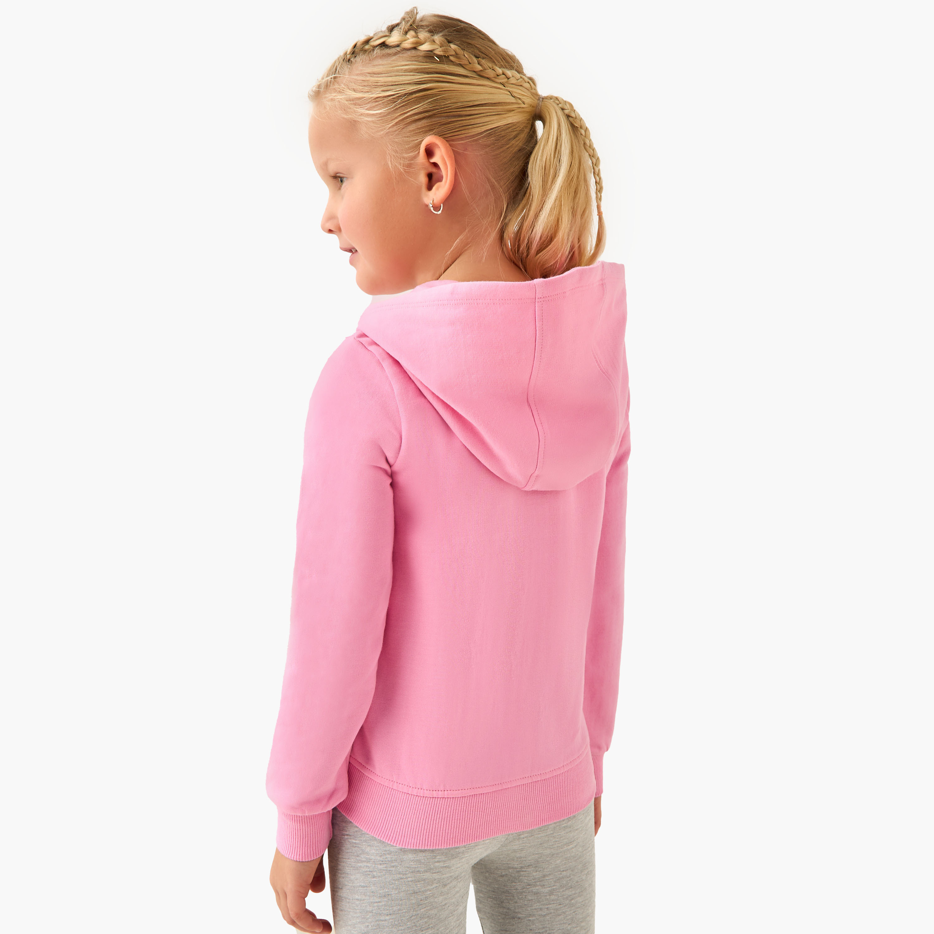 Disney Stitch Print Jacket with Hood-girls-clothing-winterwear-sweatshirts-image-3