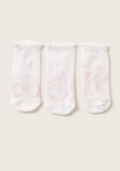 Disney Marie Print Socks - Set of 3