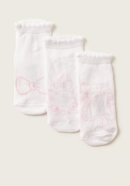 Disney Marie Print Socks - Set of 3-Socks-image-1