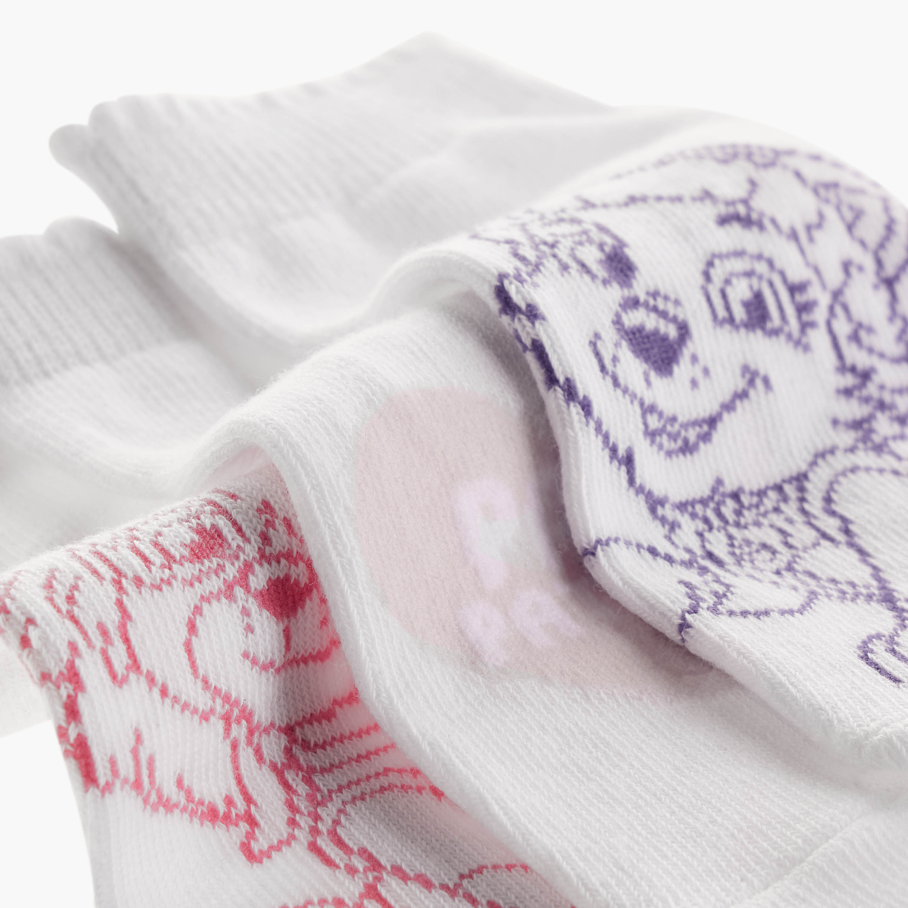 PAW Patrol Print Ankle Length Socks - Set of 3-girls-accessories-socks-image-4