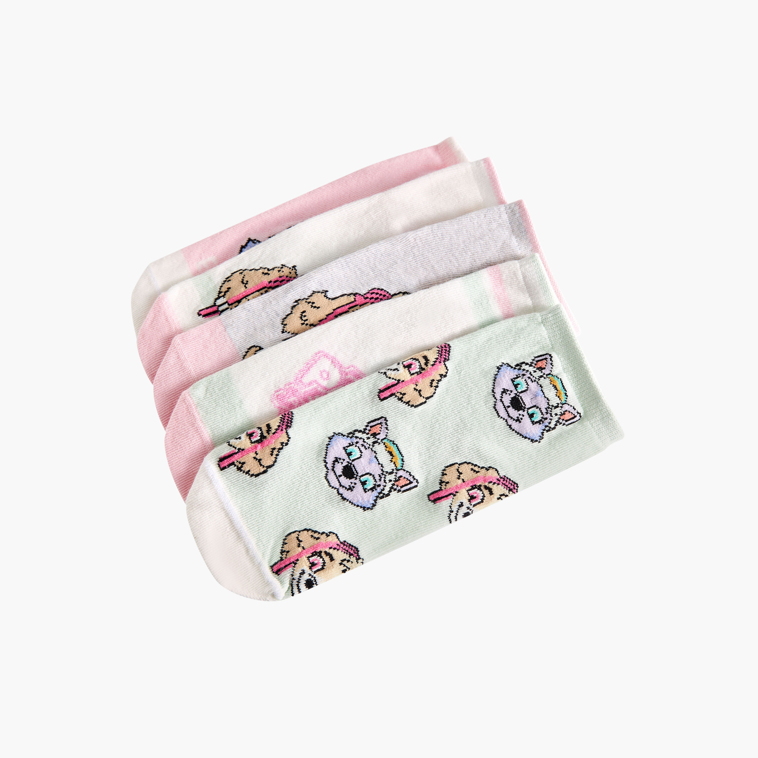 Pack of 5 Disney Baby Girls Socks PAW Patrol Print-baby-girls-accessories-socks-image-1