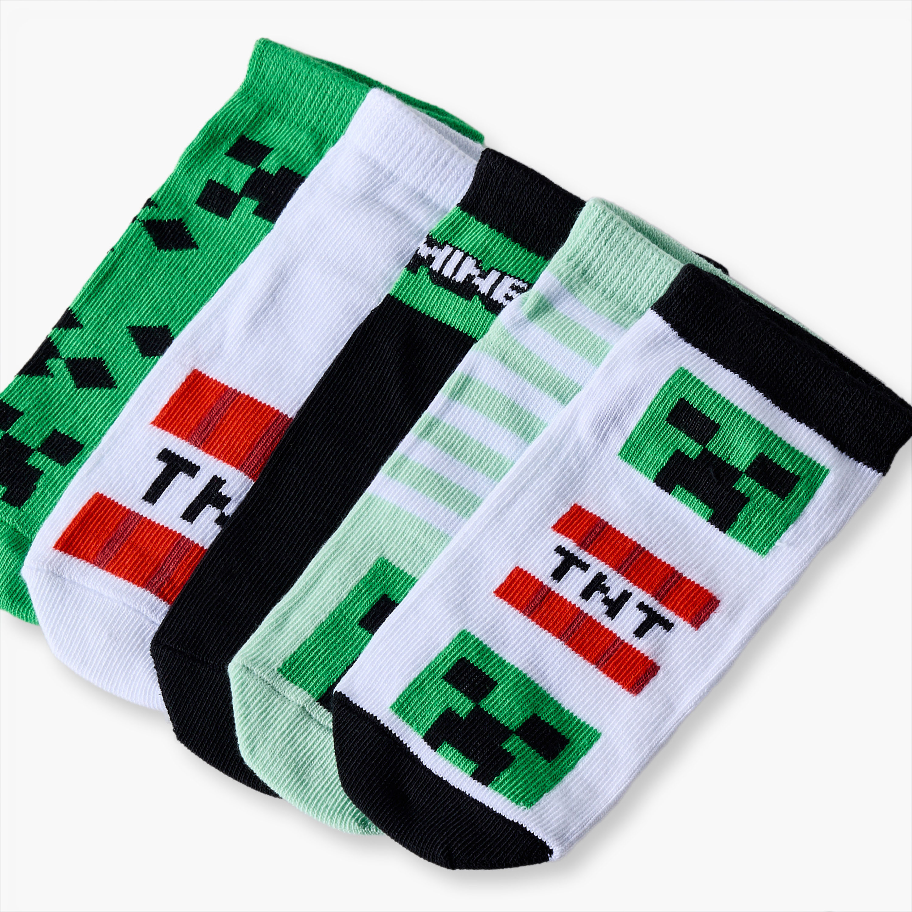 Pack of 5 Minecraft Boys Socks Ankle Length-boys-accessories-socks-image-8
