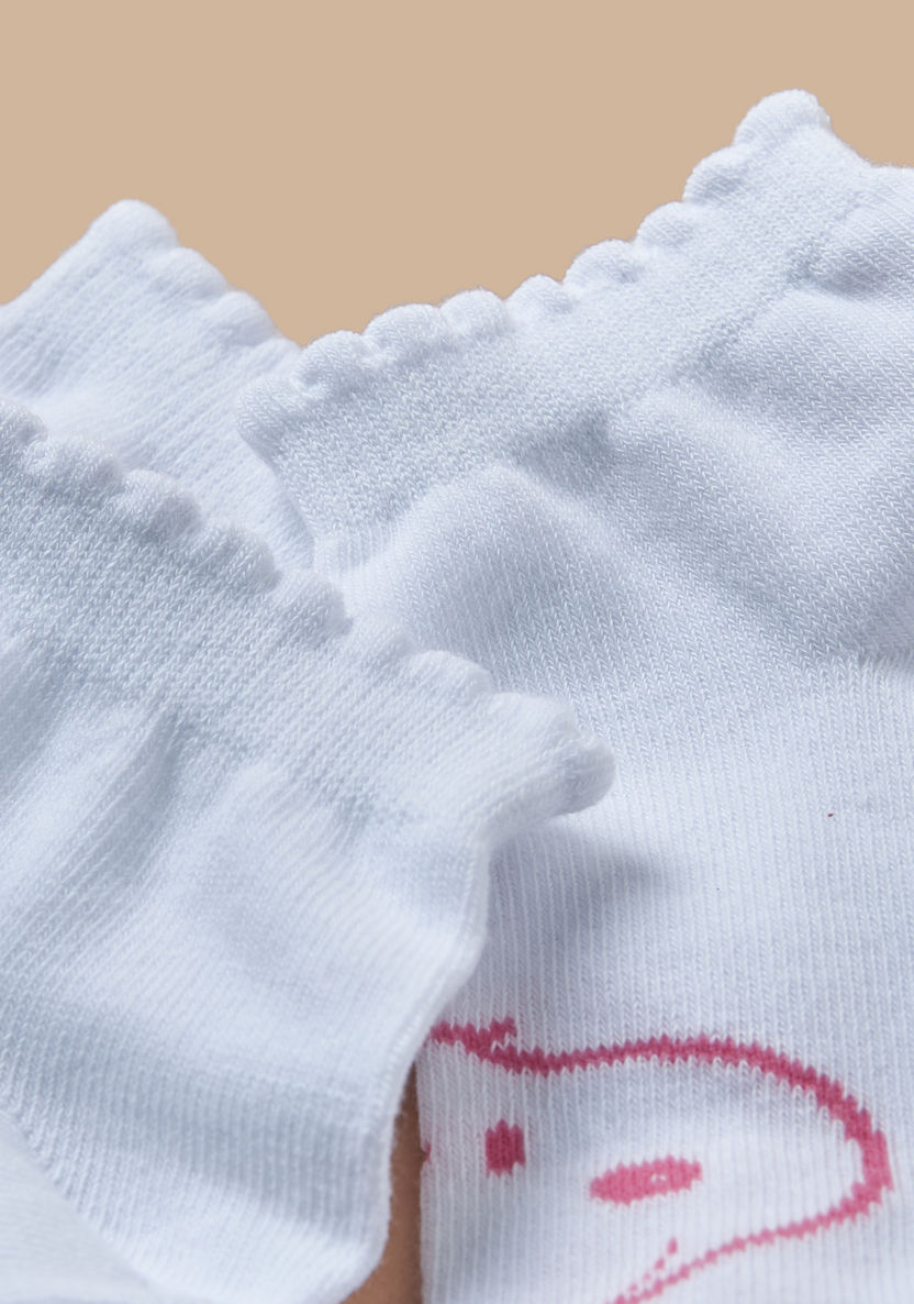 Hasbro Snoopy Dog Detail Ankle Length Socks - Set of 3-Underwear and Socks-image-2