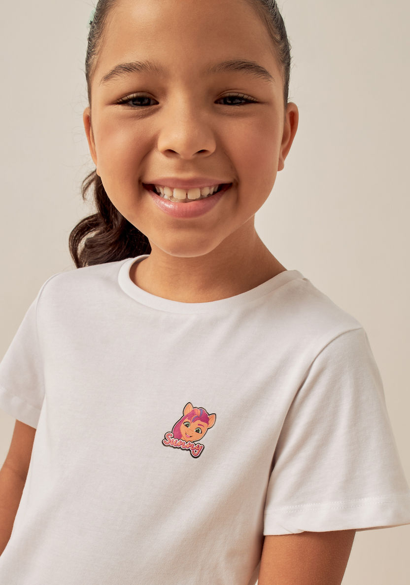 Hasbro Sunny Print Crew Neck T-shirt with Short Sleeves-Tops-image-2