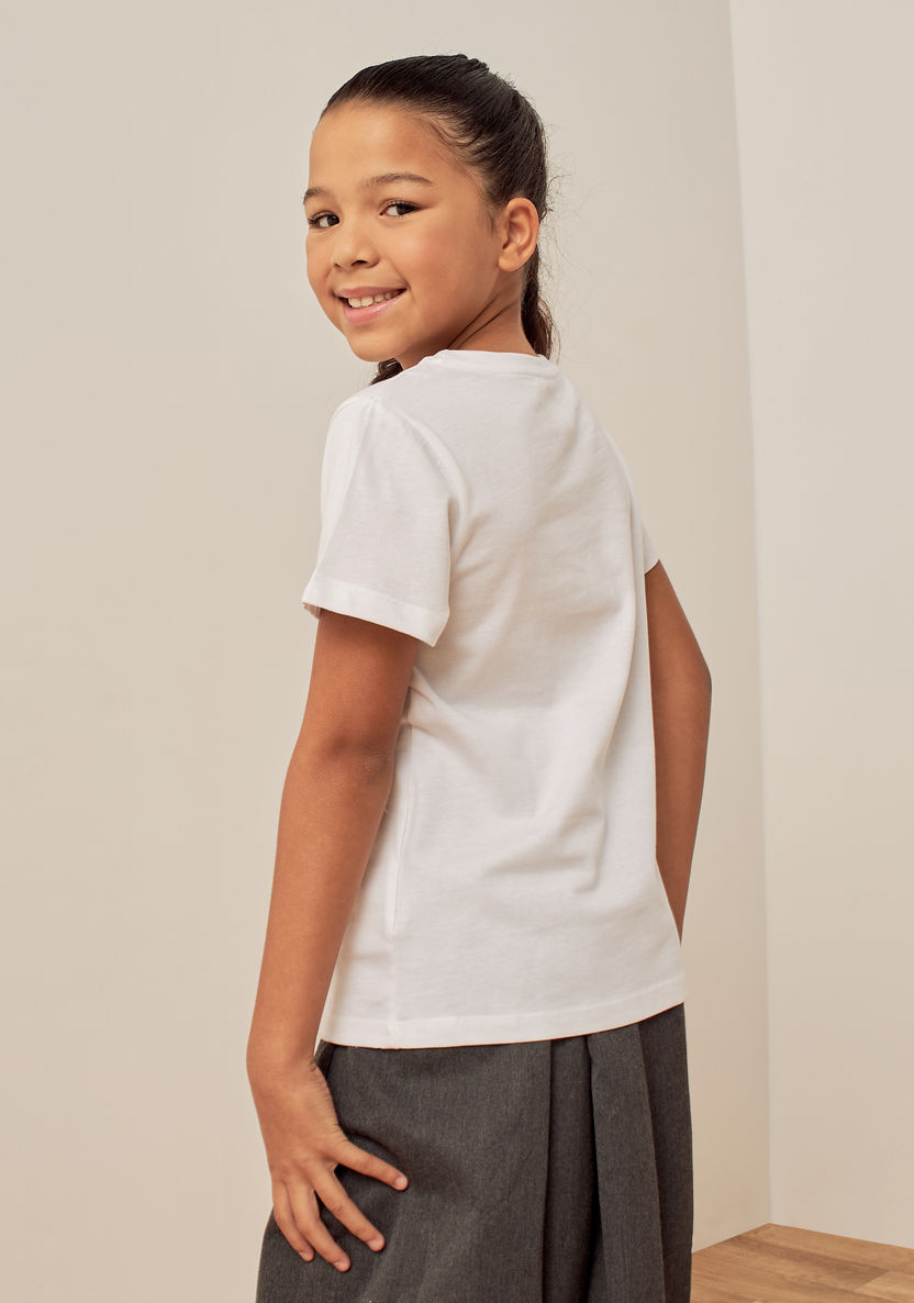 Hasbro Sunny Print Crew Neck T-shirt with Short Sleeves-Tops-image-3