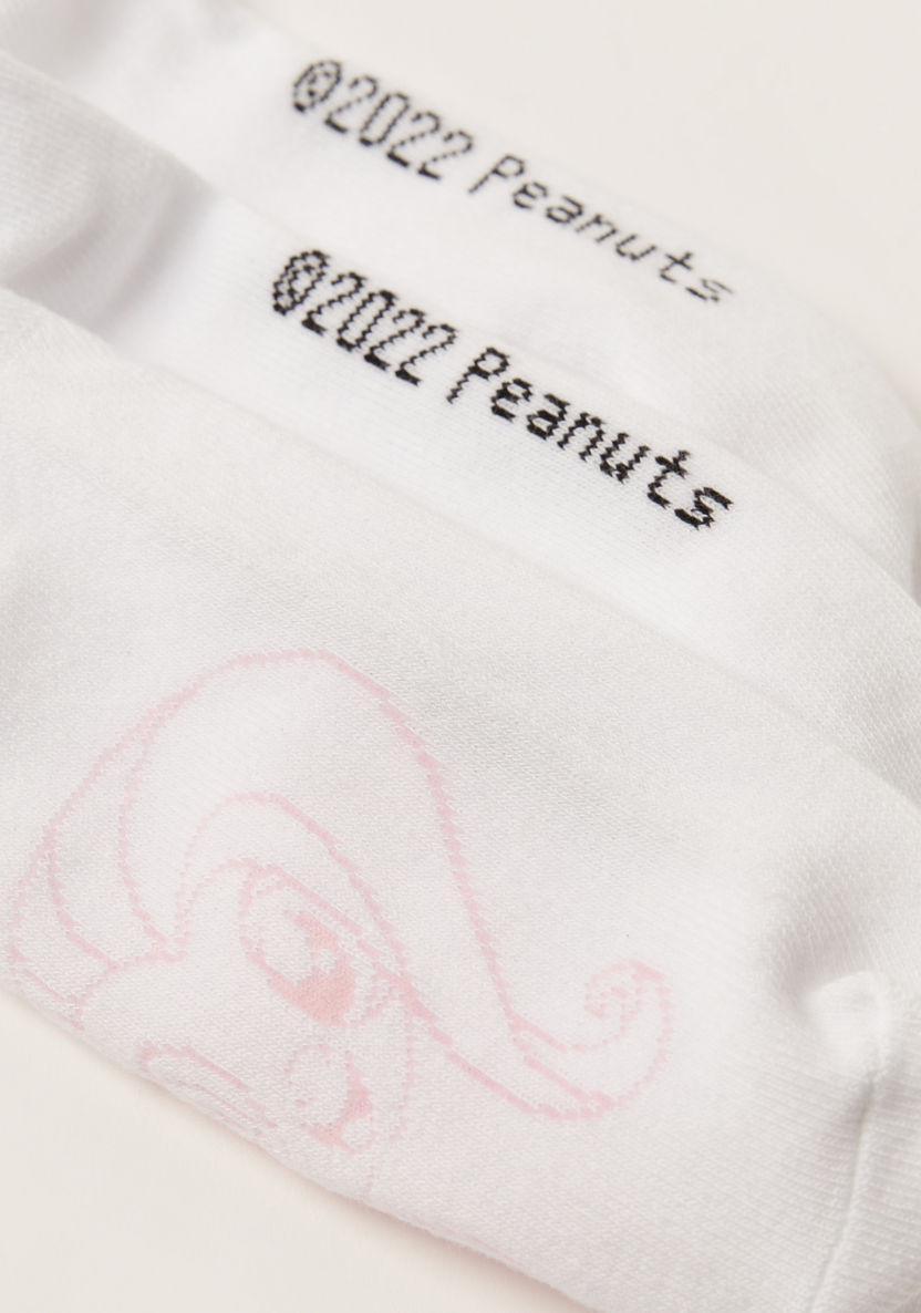 Hasbro Peanuts Textured Ankle Length Socks - Set of 3-Socks-image-3