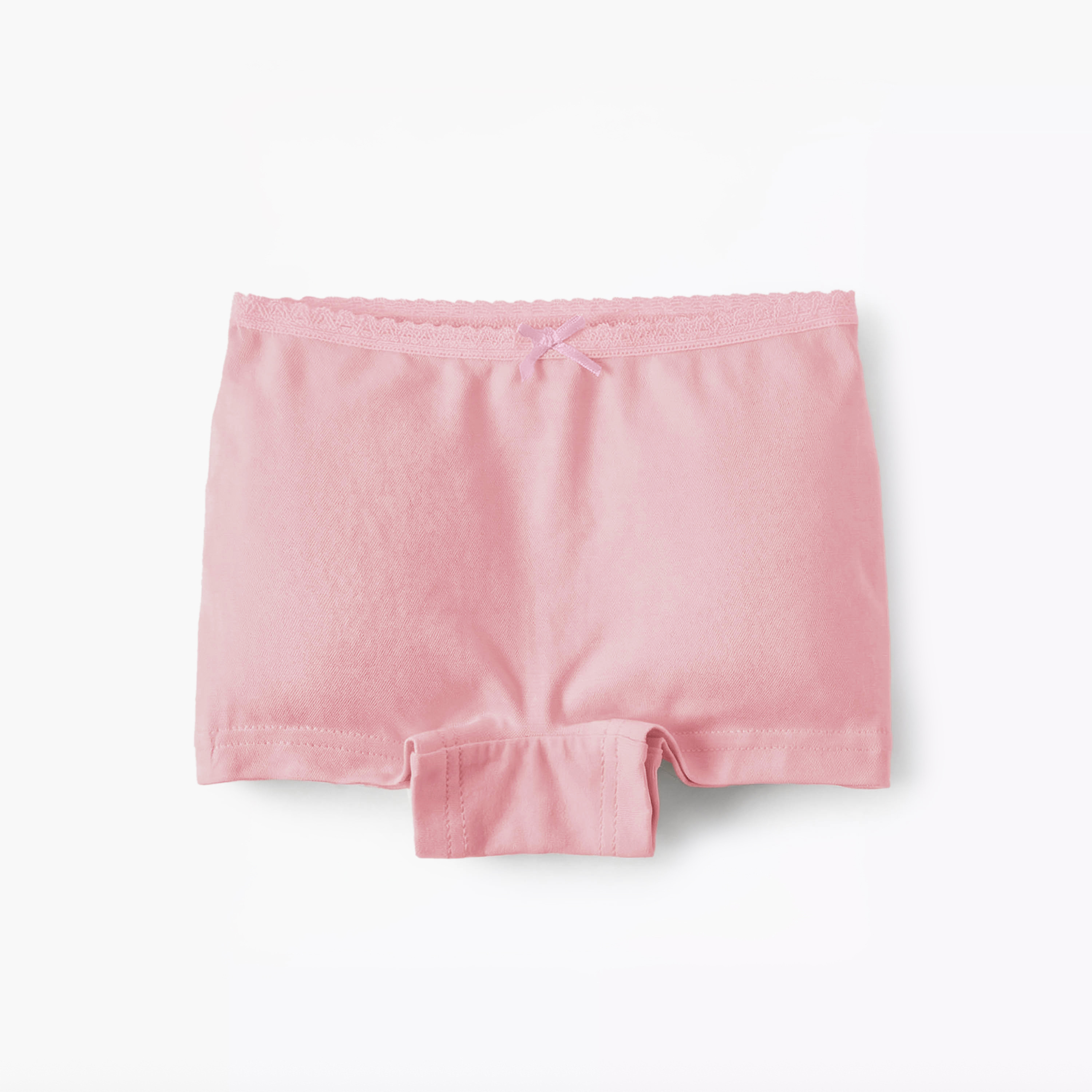 طقم سراويل داخلية سادة 5 قطع بخصر مطّاطي من جونيورز-girls-clothing-multipacks-image-4