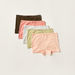 Juniors Solid Boxers with Bow Accent - Set of 5-Panties-thumbnail-0