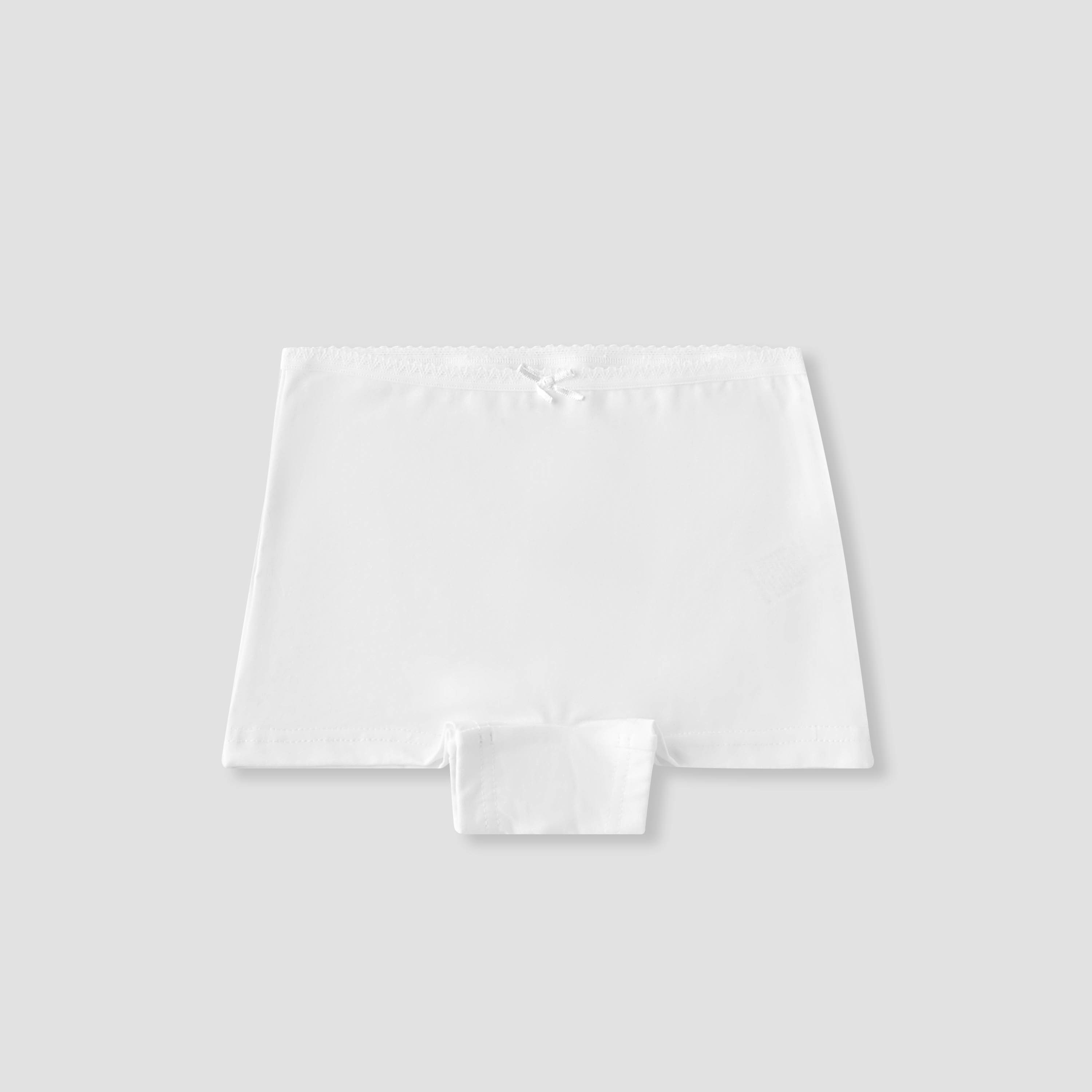 Juniors Solid Boxers with Bow Accent - Set of 5-girls-clothing-multipacks-image-4