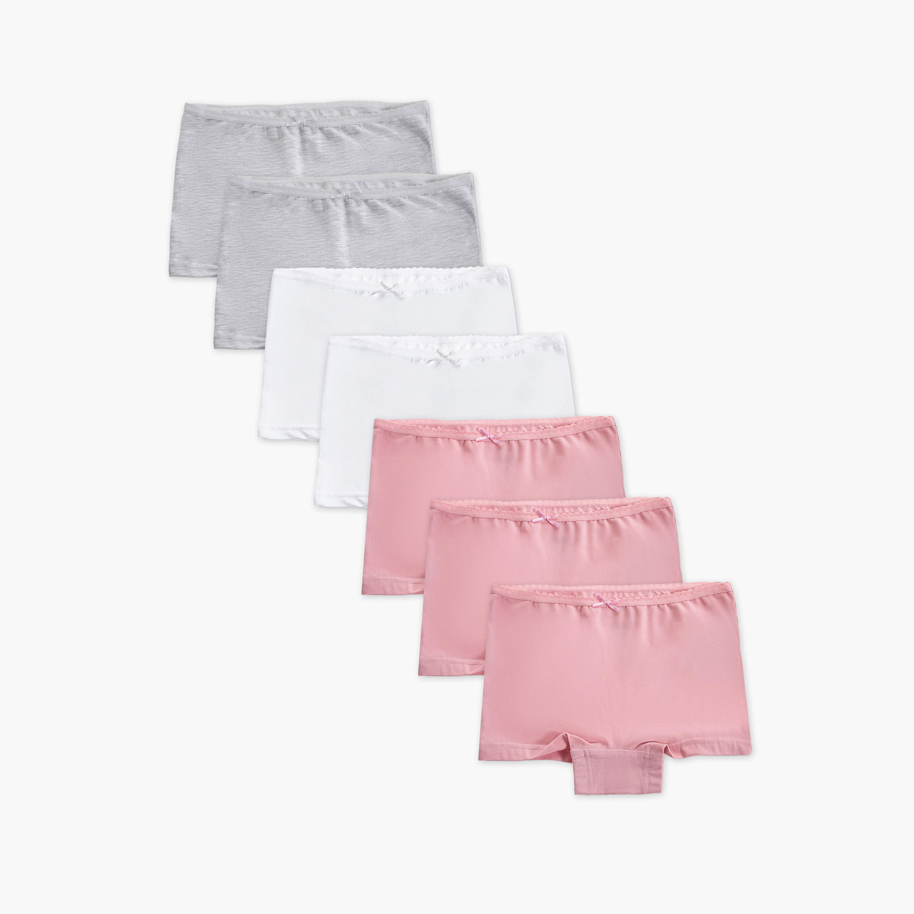 Juniors Girls Panties with Lace Detail - Cotton - 7-Piece Set-girls-clothing-innerwear-panties-image-1