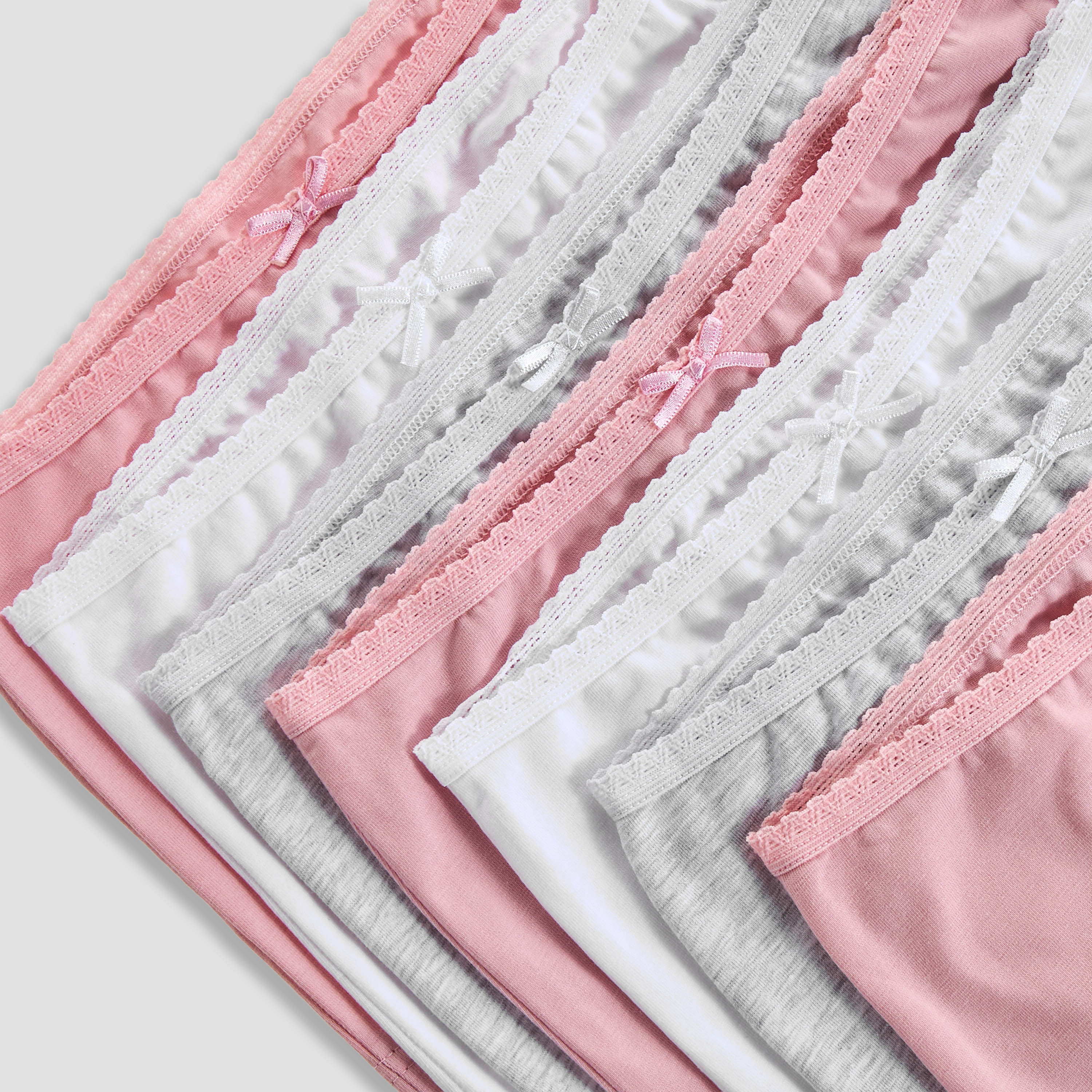 Juniors Girls Panties with Lace Detail - Cotton - 7-Piece Set-girls-clothing-innerwear-panties-image-5