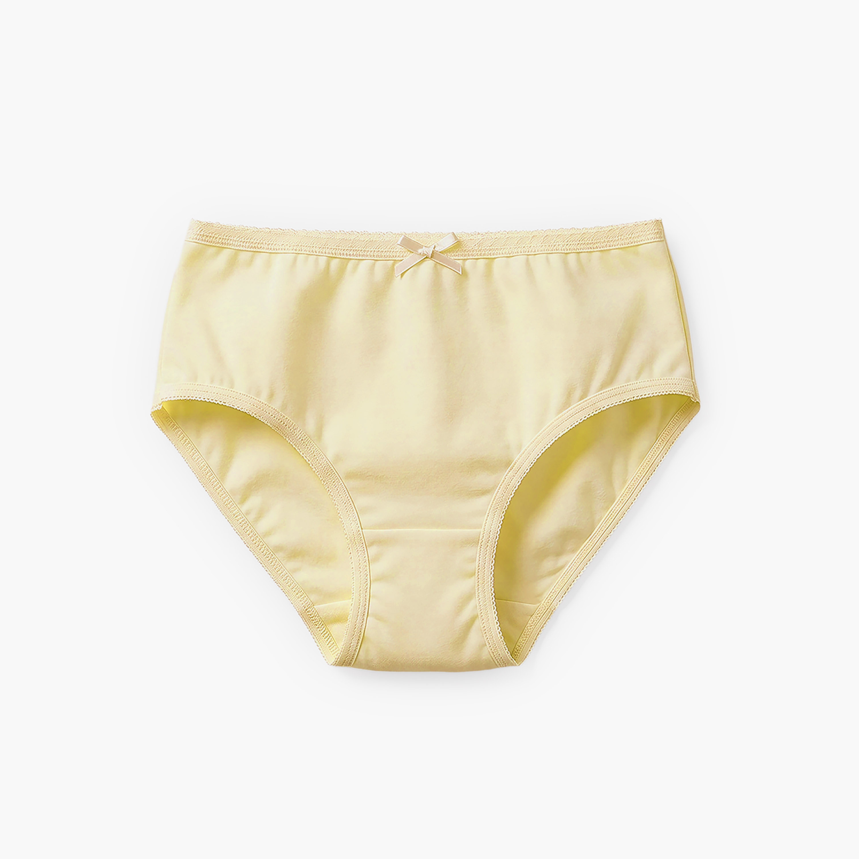 Juniors Solid Briefs with Elasticated Waistband - Set of 5-girls-clothing-multipacks-image-4