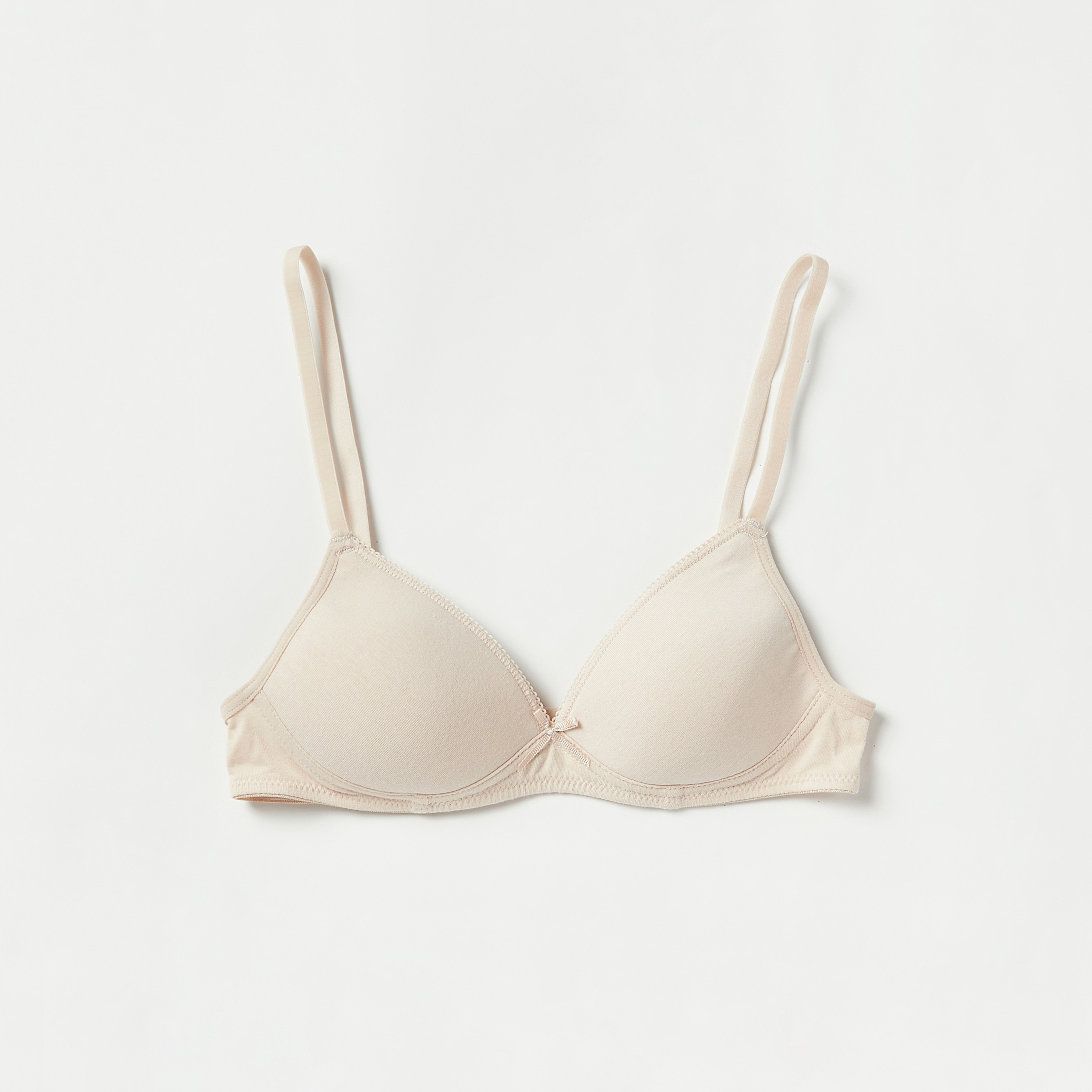 Juniors Solid Laced Padded Bra with Hook and Eye Closure - Set of 2-girls-clothing-innerwear-bras-image-3