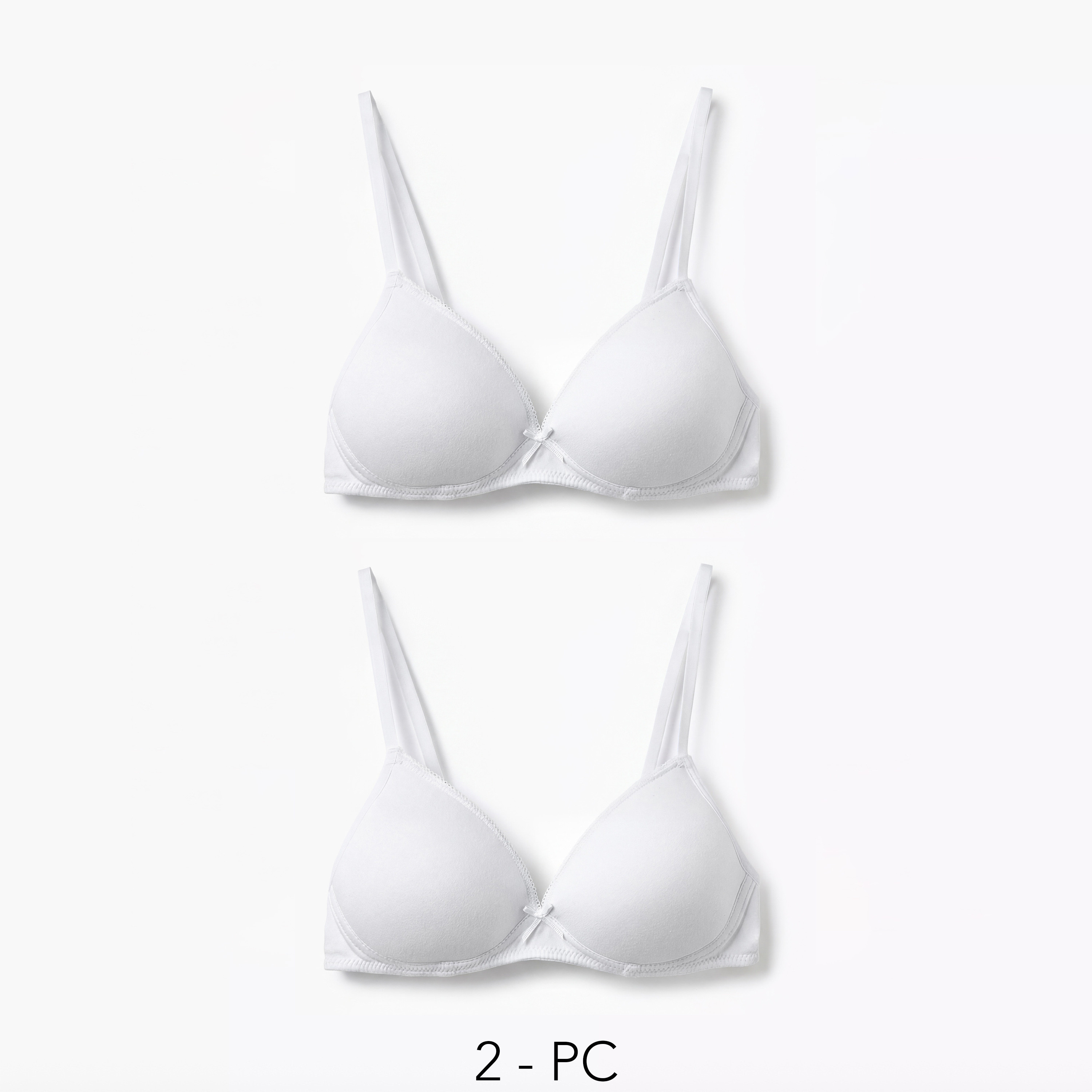 صدريّة سادة مبطّنة بمشبك إغلاق من جونيورز- طقم من قطعتين-girls-clothing-innerwear-bras-image-4