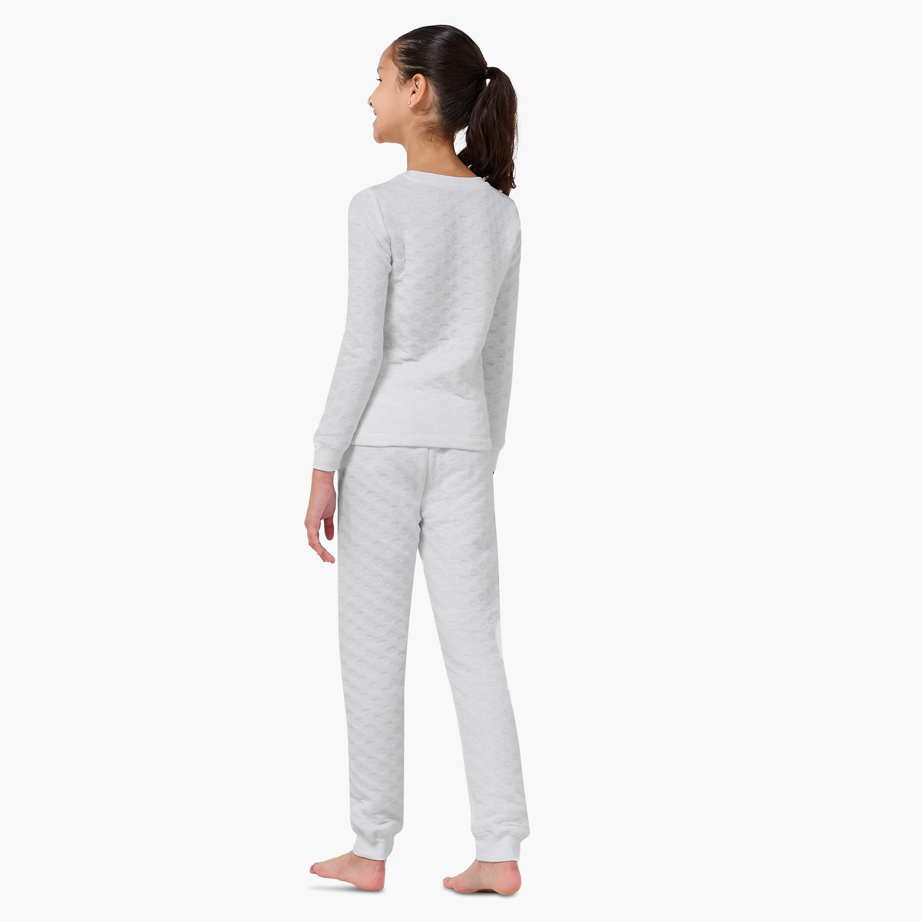 طقم حراري بارز الملمس من جونيورز-girls-clothing-winterwear-thermalsets-image-4