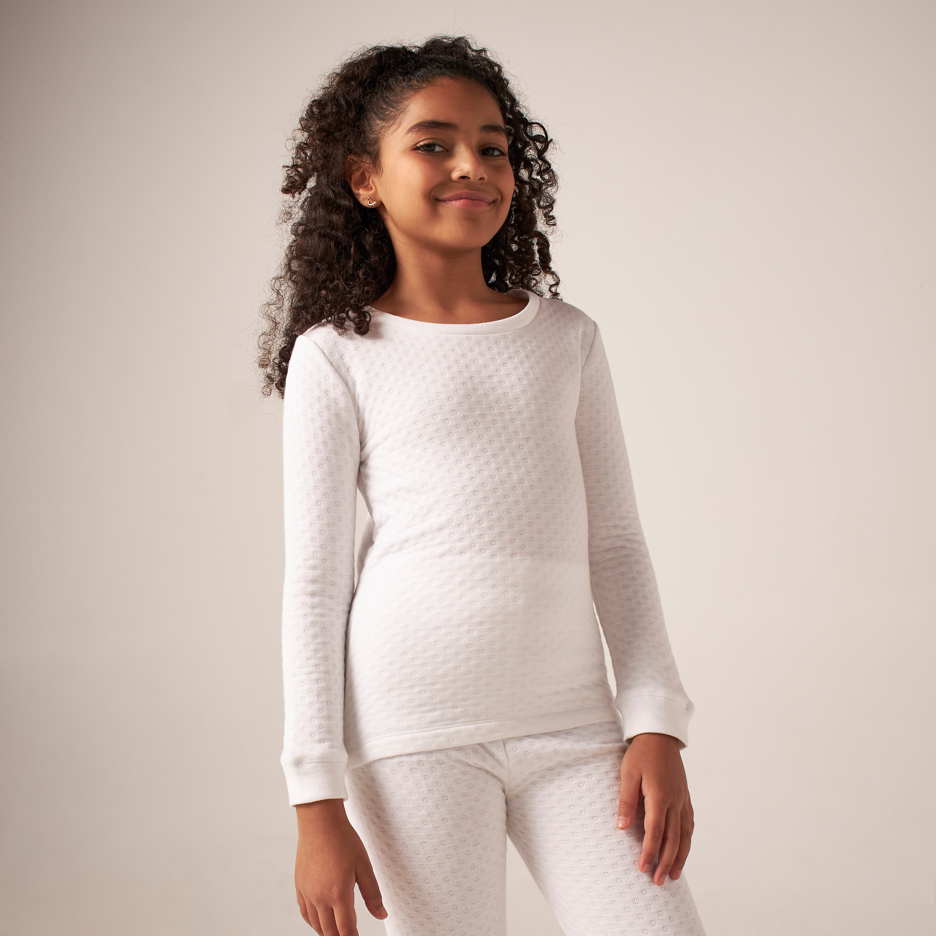 طقم حراري بارز الملمس من جونيورز-girls-clothing-winterwear-thermalsets-image-2