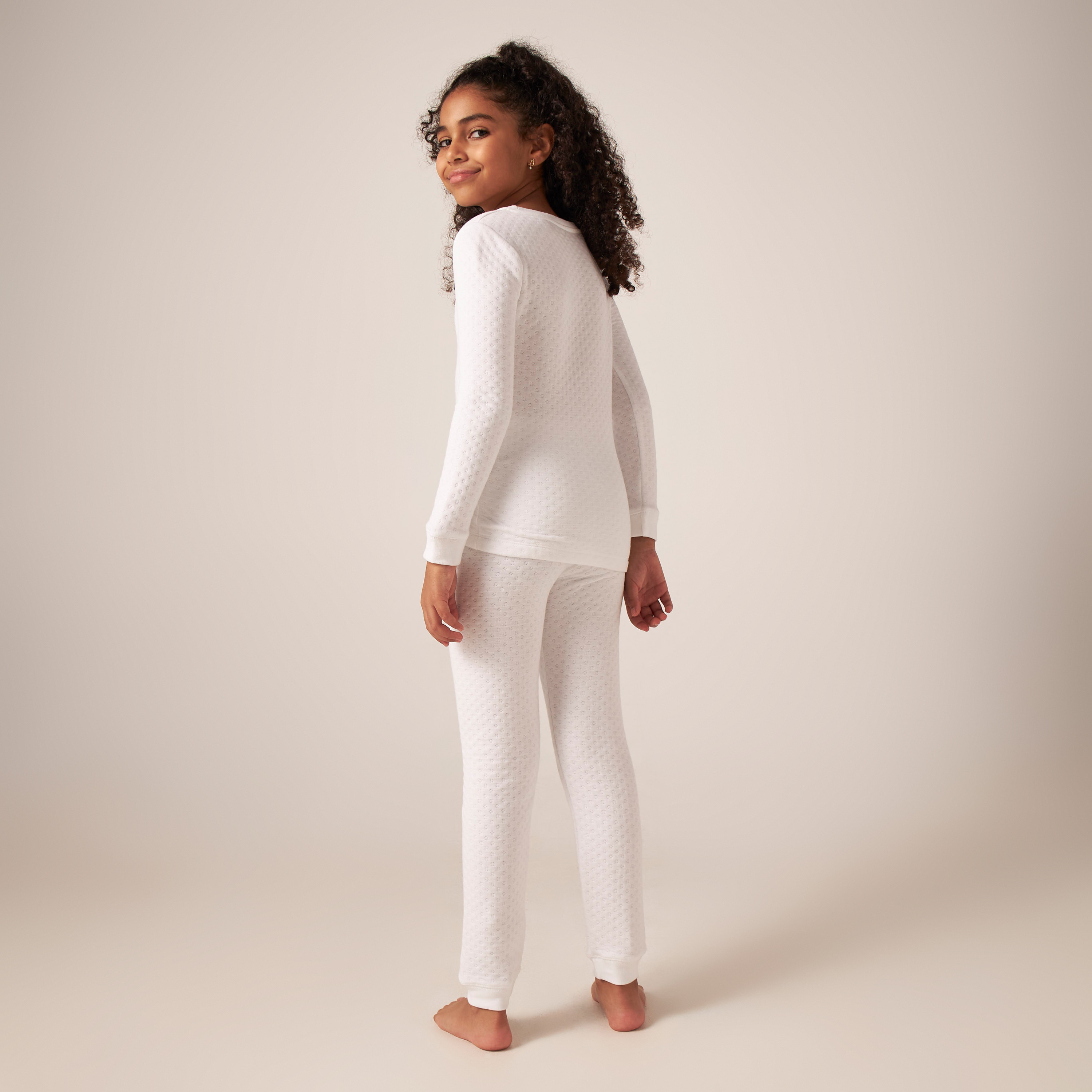طقم حراري بارز الملمس من جونيورز-girls-clothing-winterwear-thermalsets-image-5