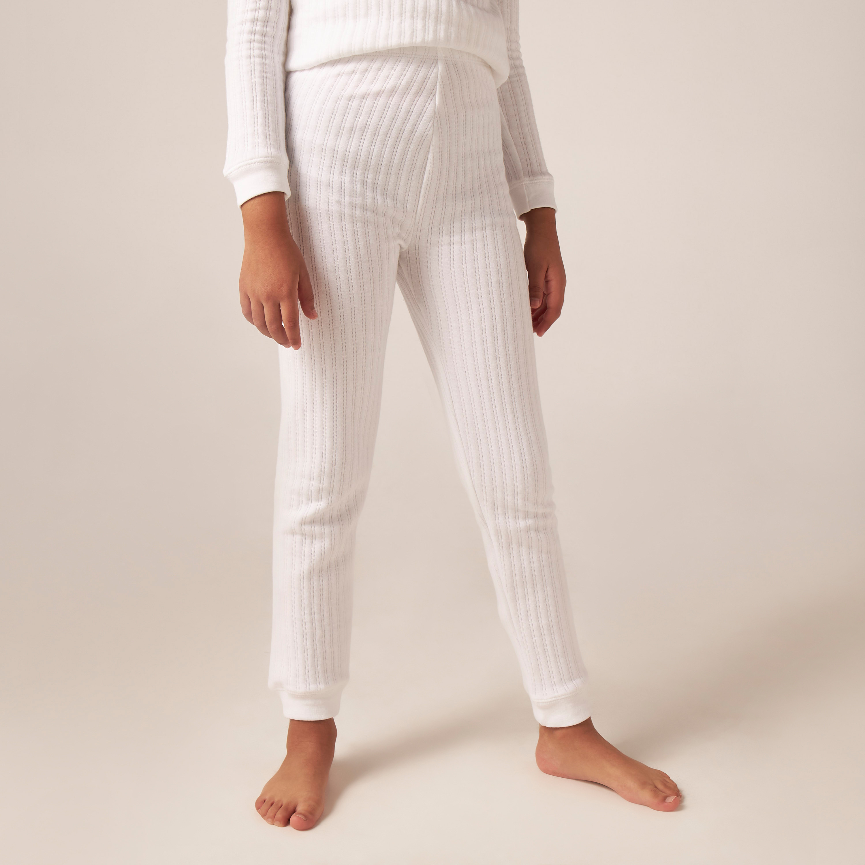 Juniors Textured Thermal Top and Pants Set-girls-clothing-winterwear-thermalsets-image-3