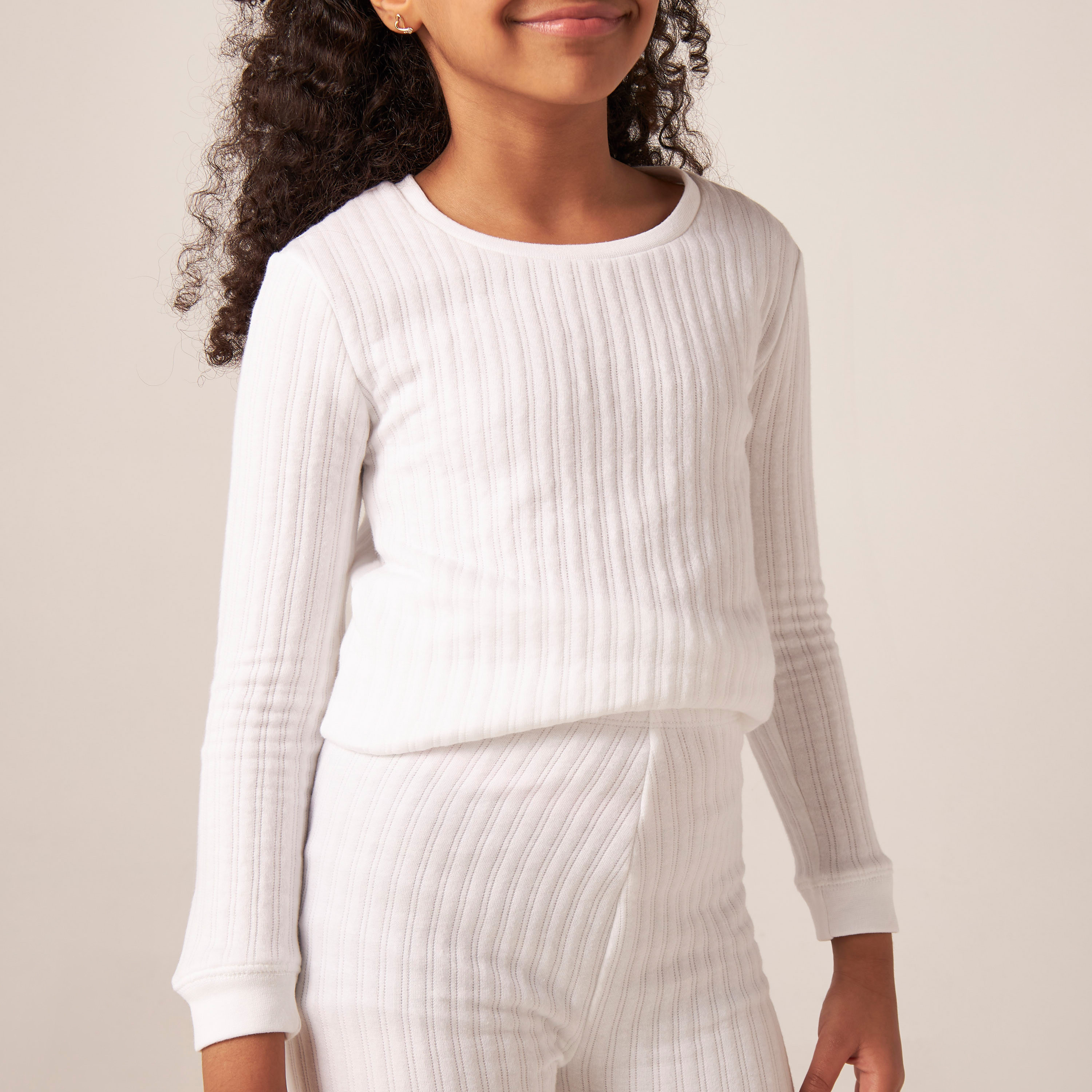 Juniors Textured Thermal Top and Pants Set-girls-clothing-winterwear-thermalsets-image-4