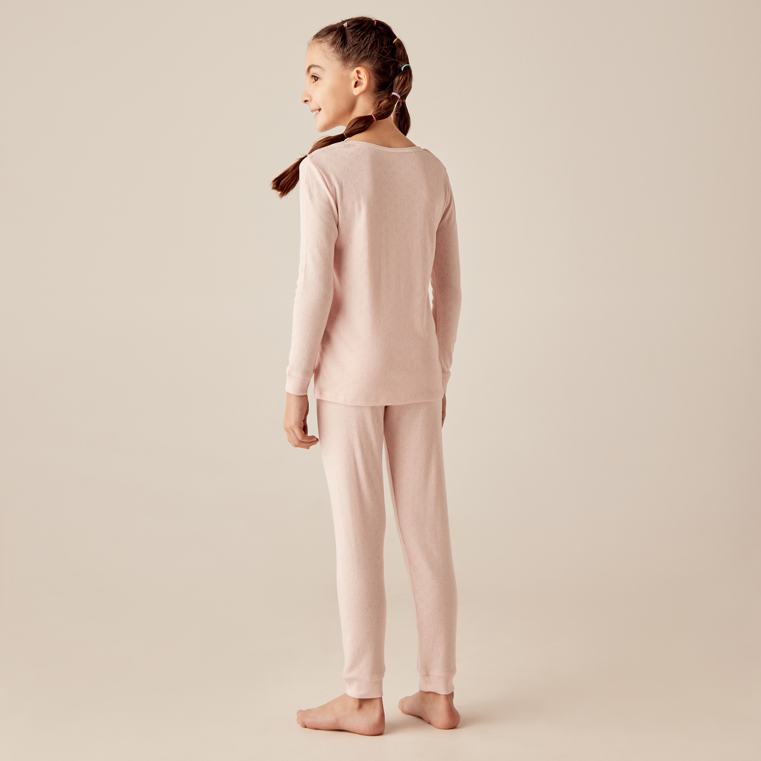 طقم حراري بارز الملمس من جونيورز-girls-clothing-winterwear-thermalsets-image-5