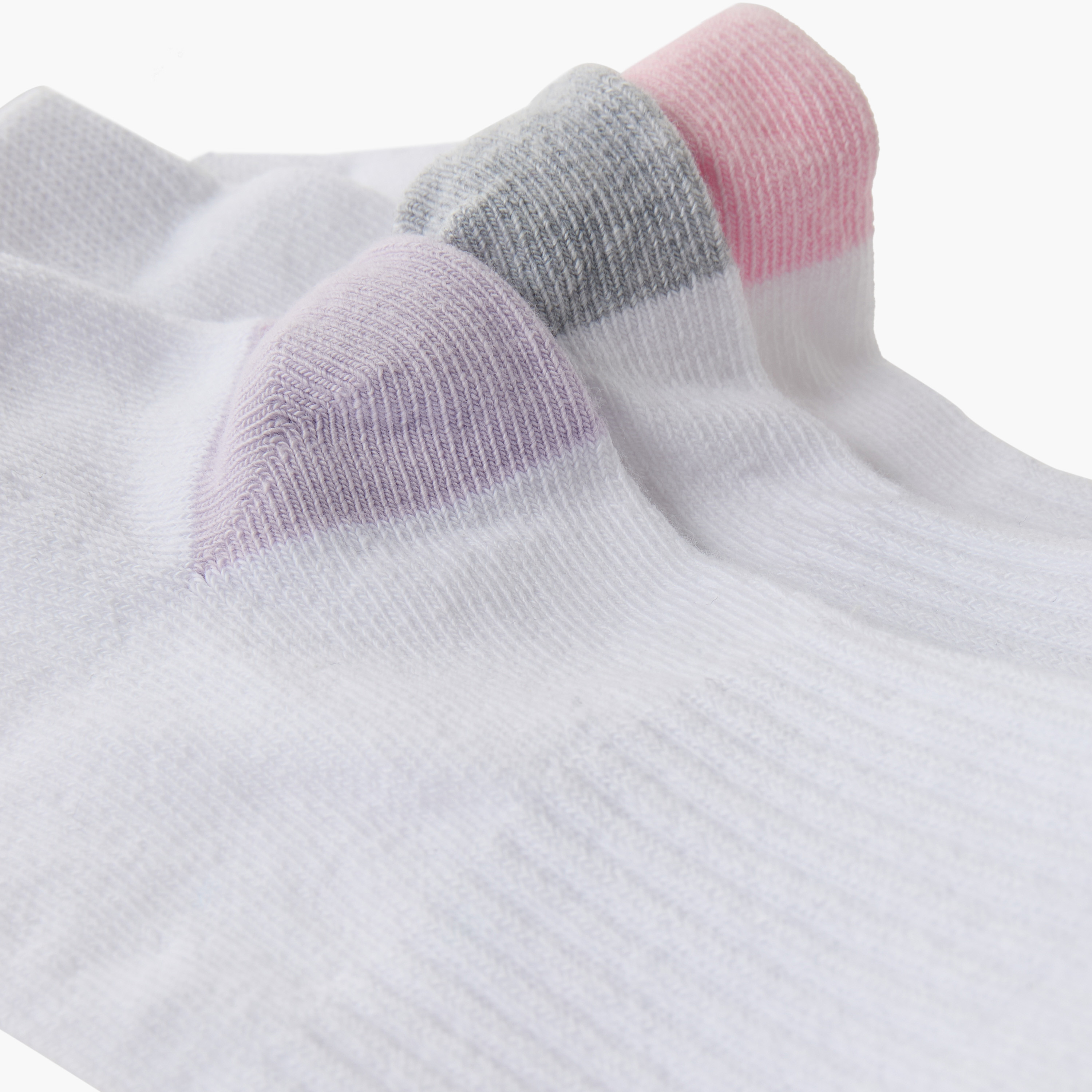 طقم جوارب 3 أزواج بطول الكاحل للبنات من جونيورز-girls-accessories-socks-image-6