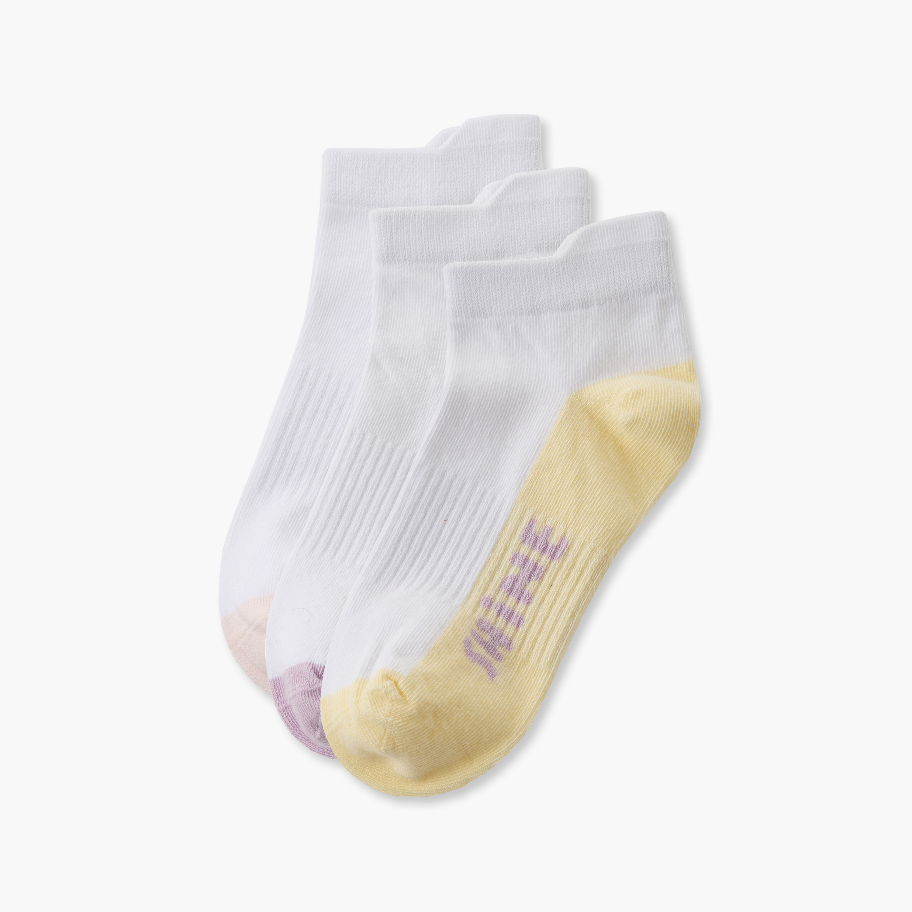 طقم جوارب 3 أزواج للبنات بطبعات شعار من جونيورز-girls-accessories-socks-image-1