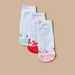 Juniors Butterfly Print Ankle Length Socks - Set of 3-Socks-thumbnail-1