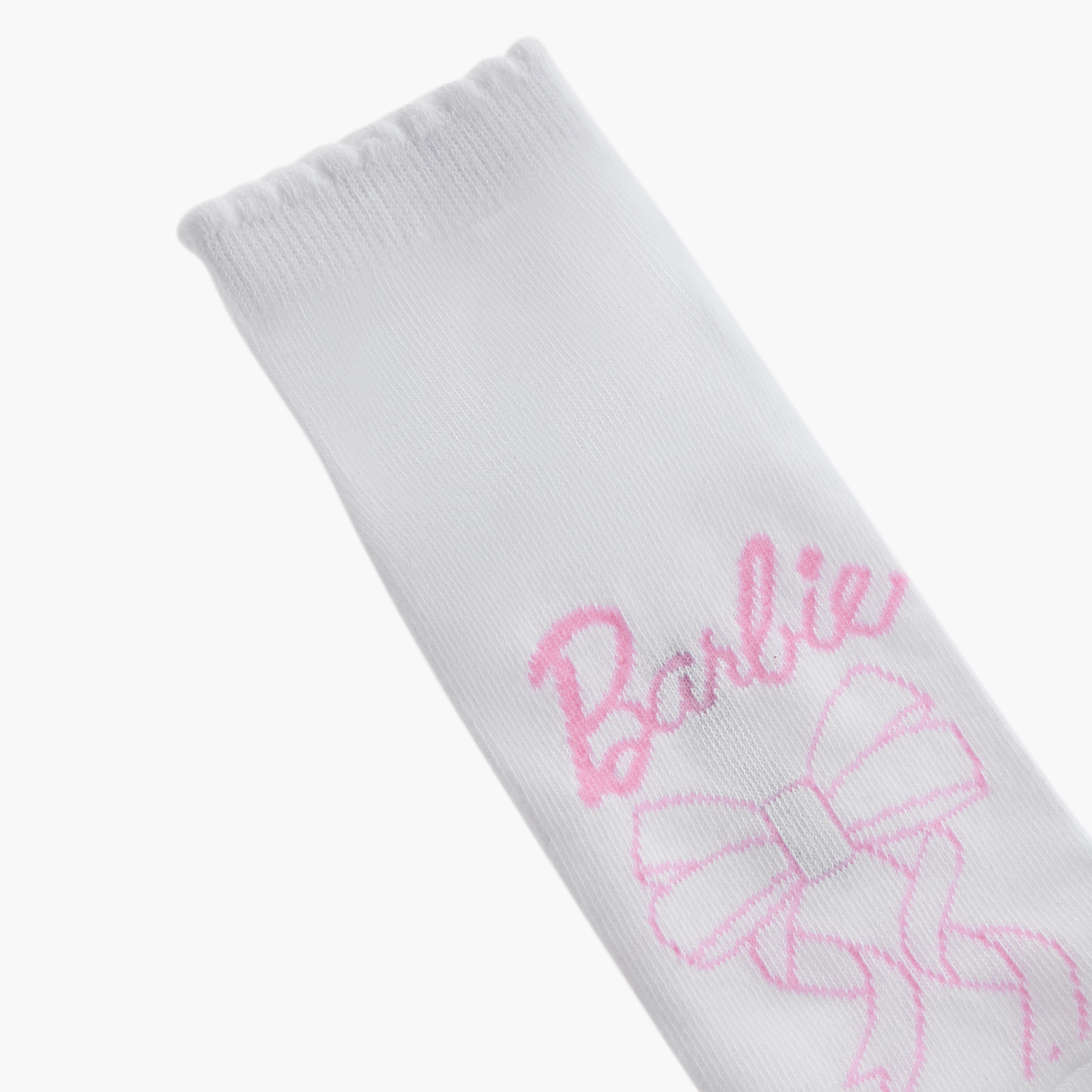 Barbie Print Ankle Length Socks - Set of 3-girls-accessories-socks-image-5