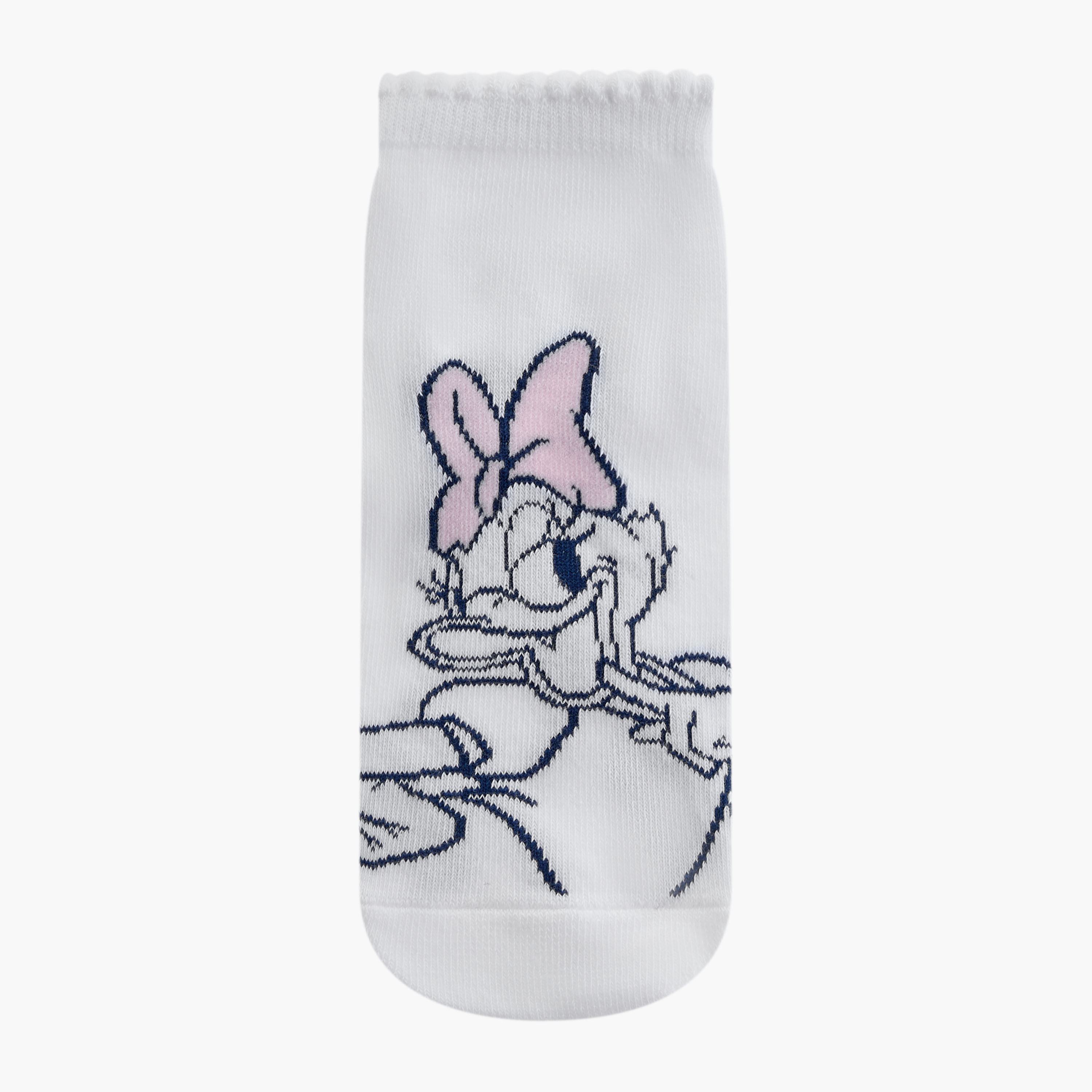 Disney Daisy Duck Print Ankle Length Socks - Set of 3-girls-accessories-socks-image-2