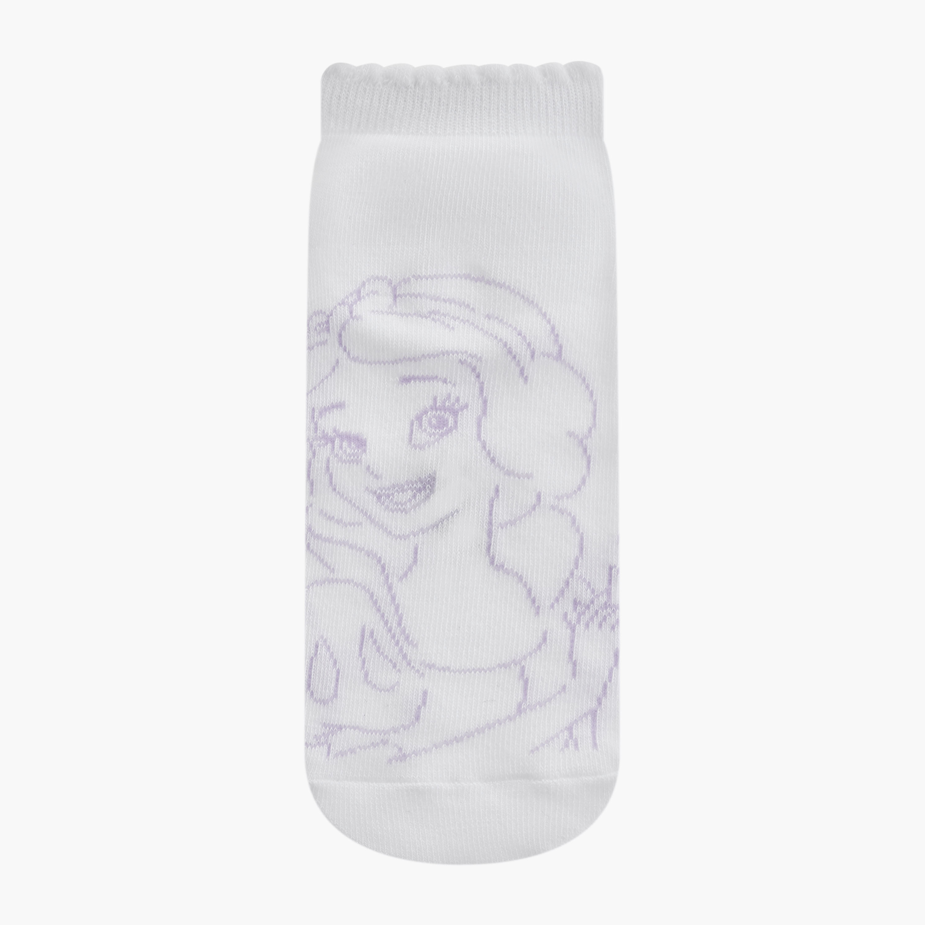Disney Princesses Print Ankle Length Socks - Set of 3-girls-accessories-socks-image-2