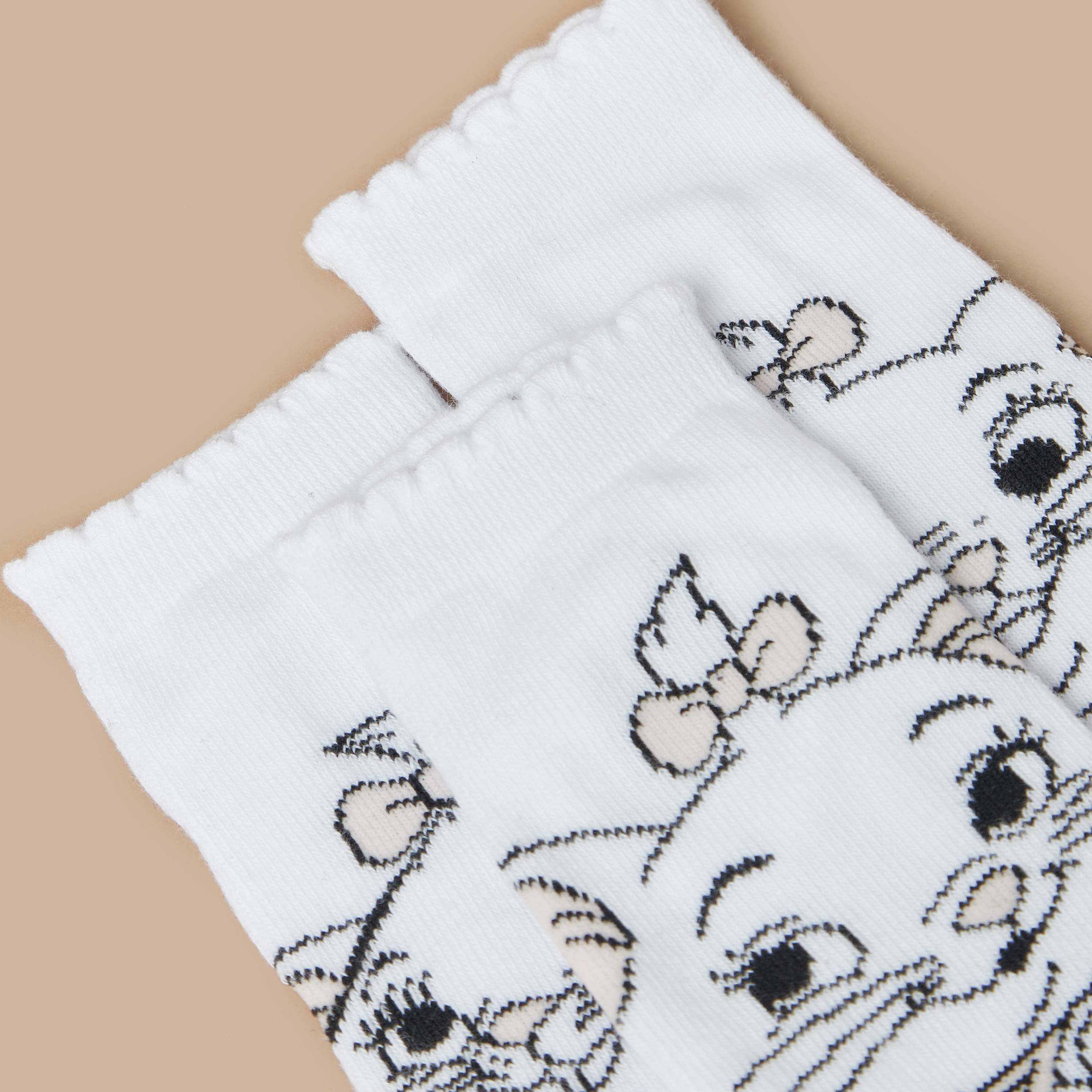 Disney Marie Print Ankle Length Socks with Scalloped Hem - Set of 3-girls-accessories-socks-image-4