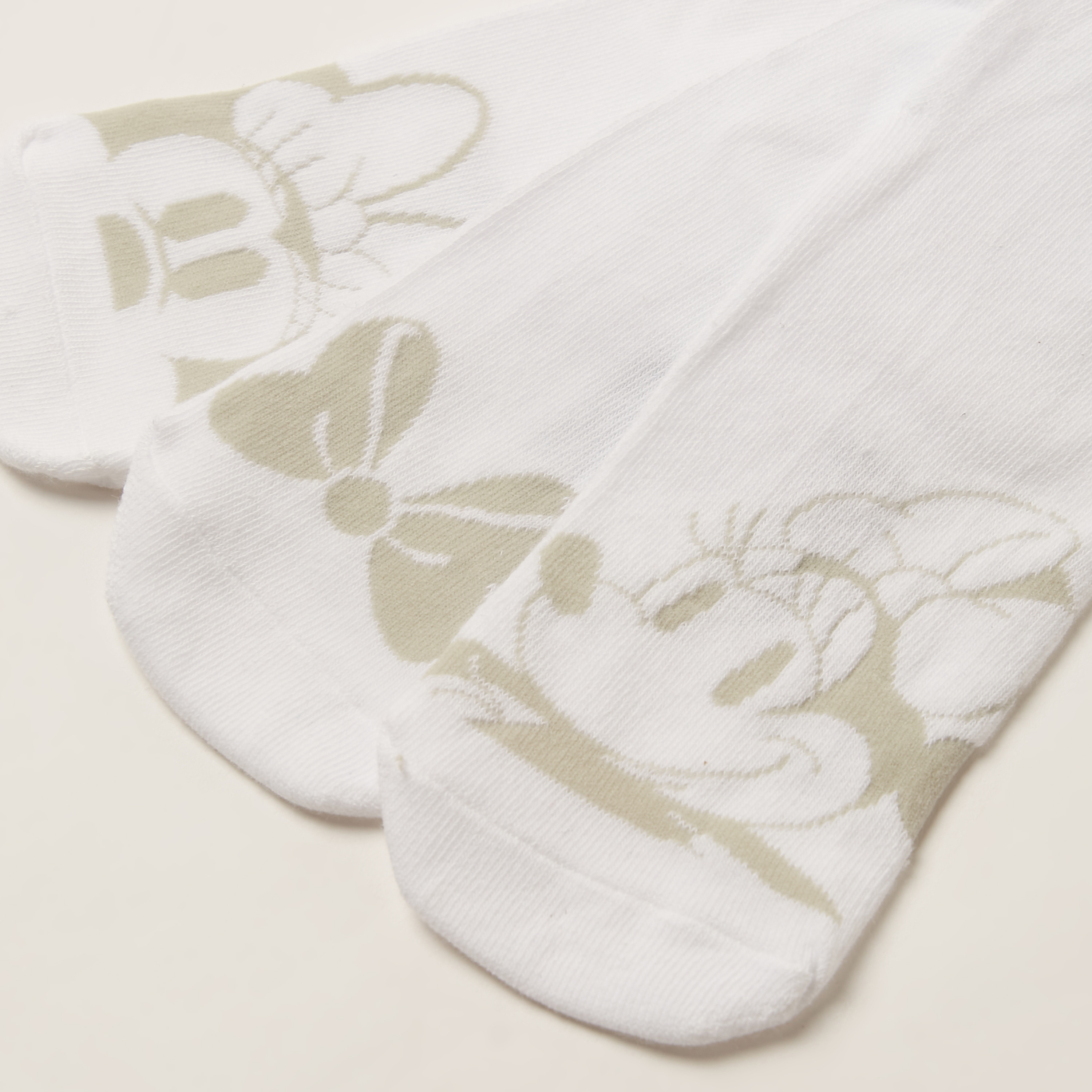 Disney Minnie Mouse Print Socks - Set of 3-girls-accessories-socks-image-3