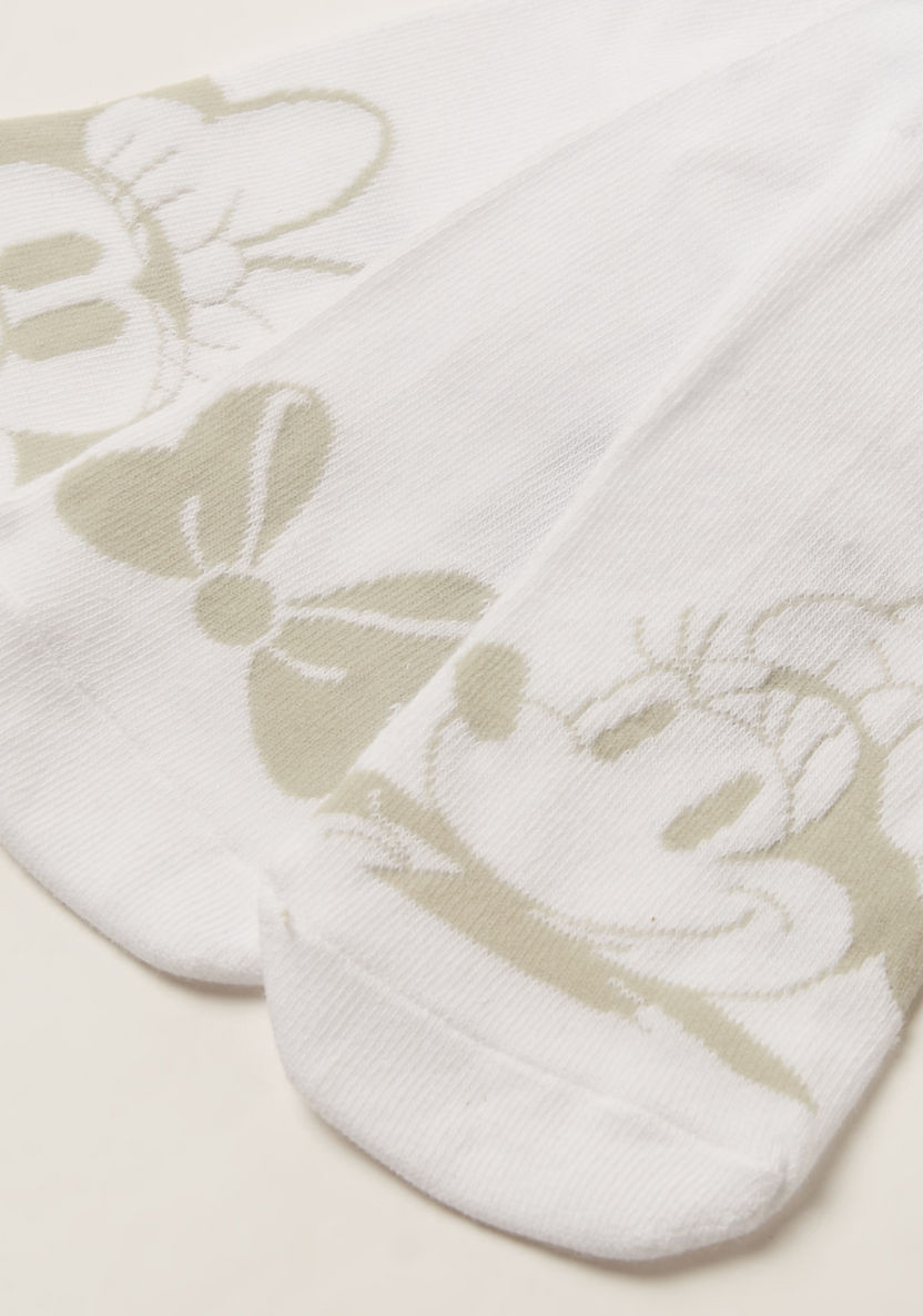 Disney Minnie Mouse Print Socks - Set of 3-Socks-image-2