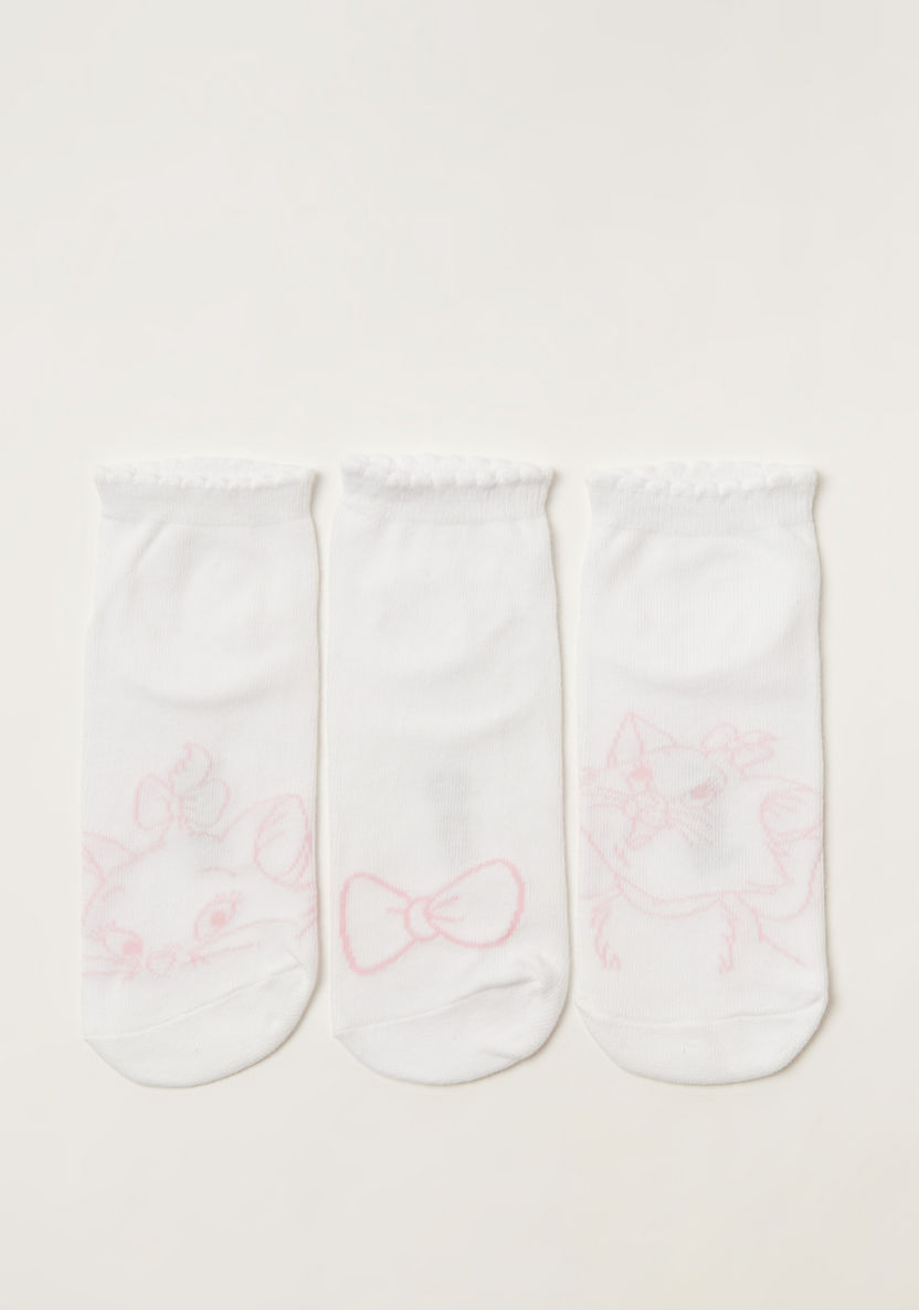 Disney Marie Print Socks - Set of 3-Socks-image-0