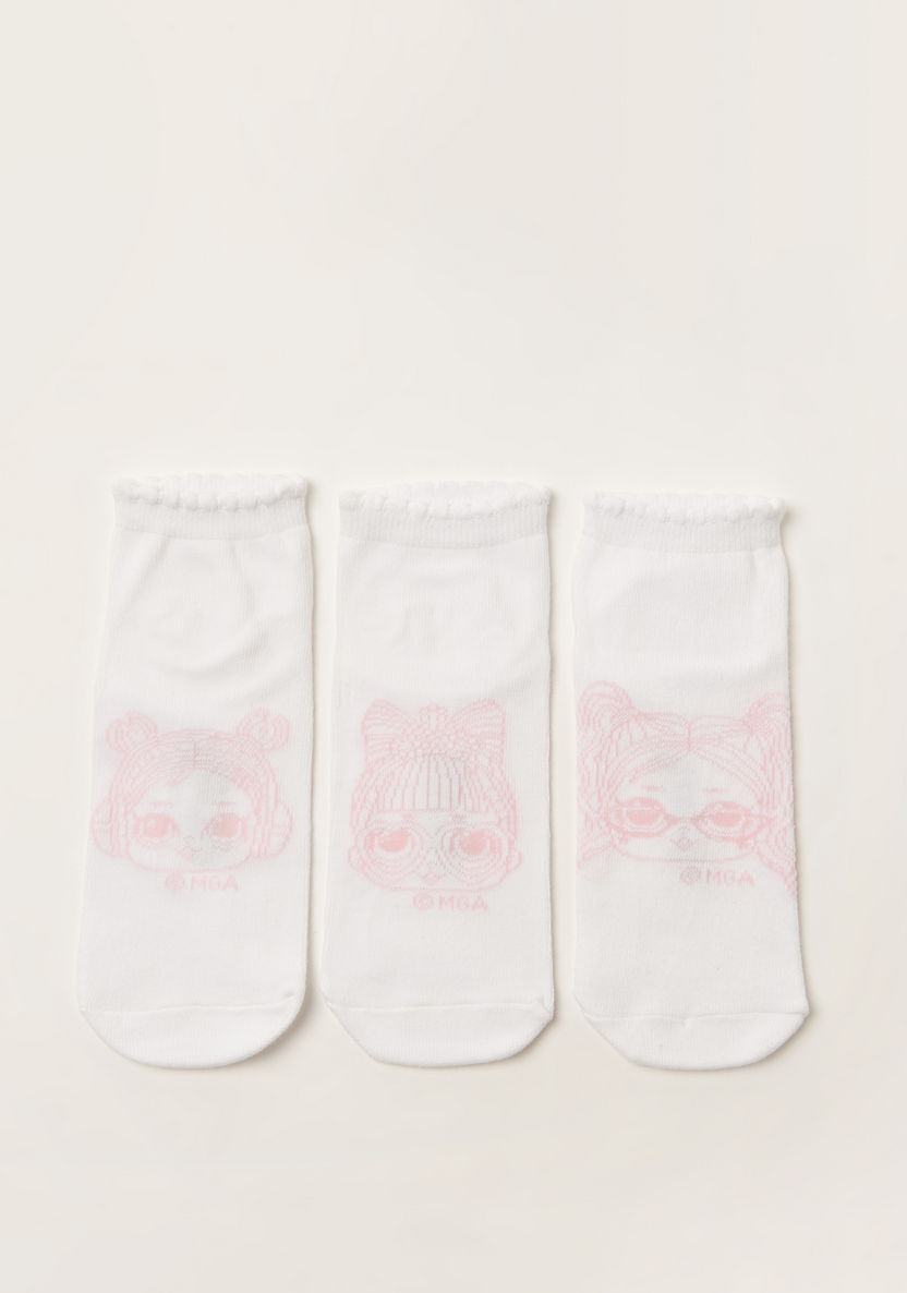 L.O.L. Surprise! Texture Ankle Length Socks - Set of 3-Socks-image-0