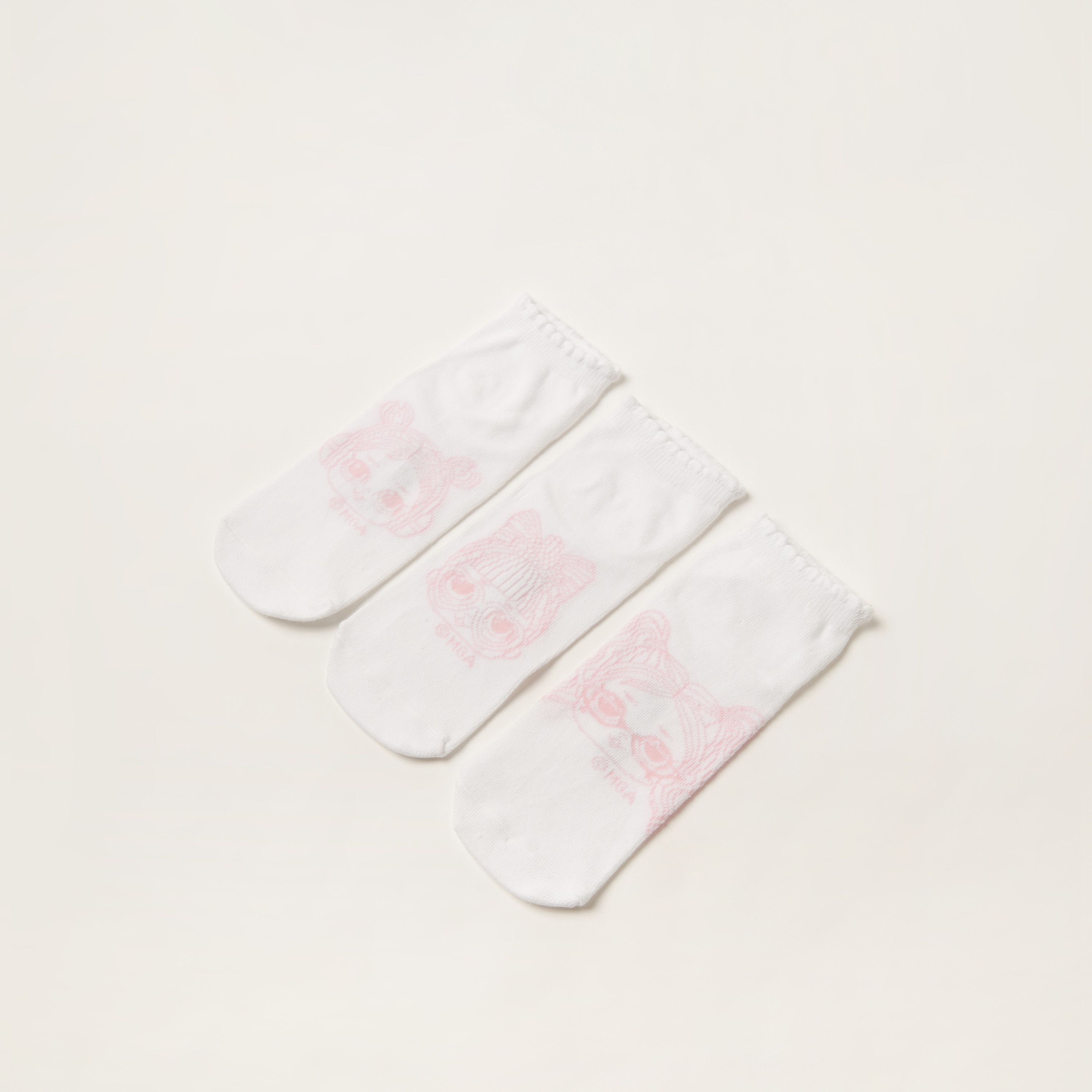 L.O.L. Surprise! Texture Ankle Length Socks - Set of 3-girls-accessories-socks-image-2