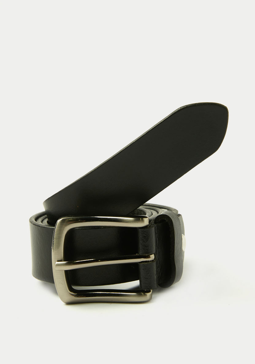 Juniors Solid Belt with Buckle Closure-Belts-image-0