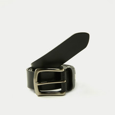 Juniors Solid Belt with Buckle Closure