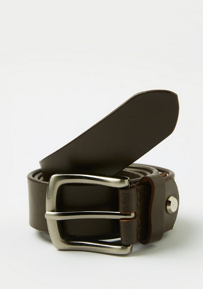 Juniors Solid Belt with Buckle Closure-Belts-image-0