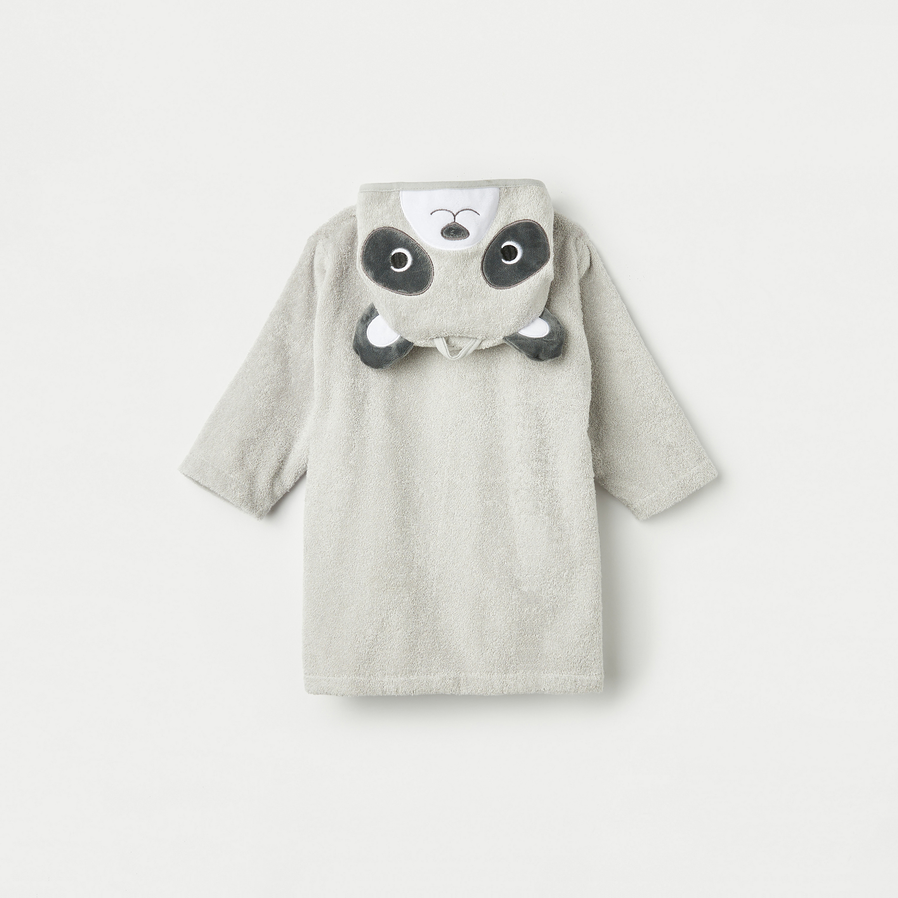 روب حمام بقبعة باندا مع حزام ربط من جونيورز-baby-bathandcare-towels-image-4